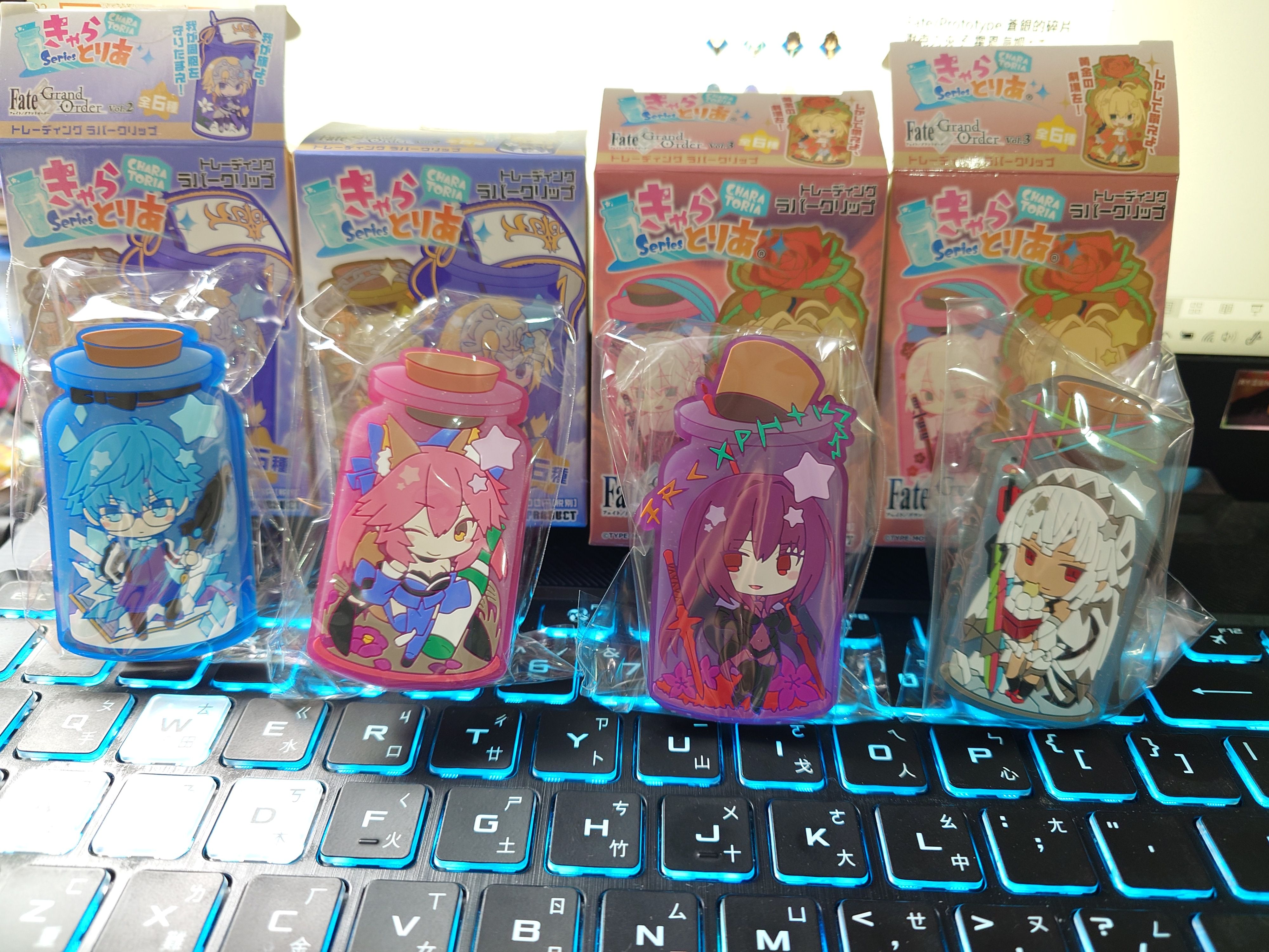 Fate/Grand Order 軟膠夾子 安徒生、玉藻、師匠、阿提拉