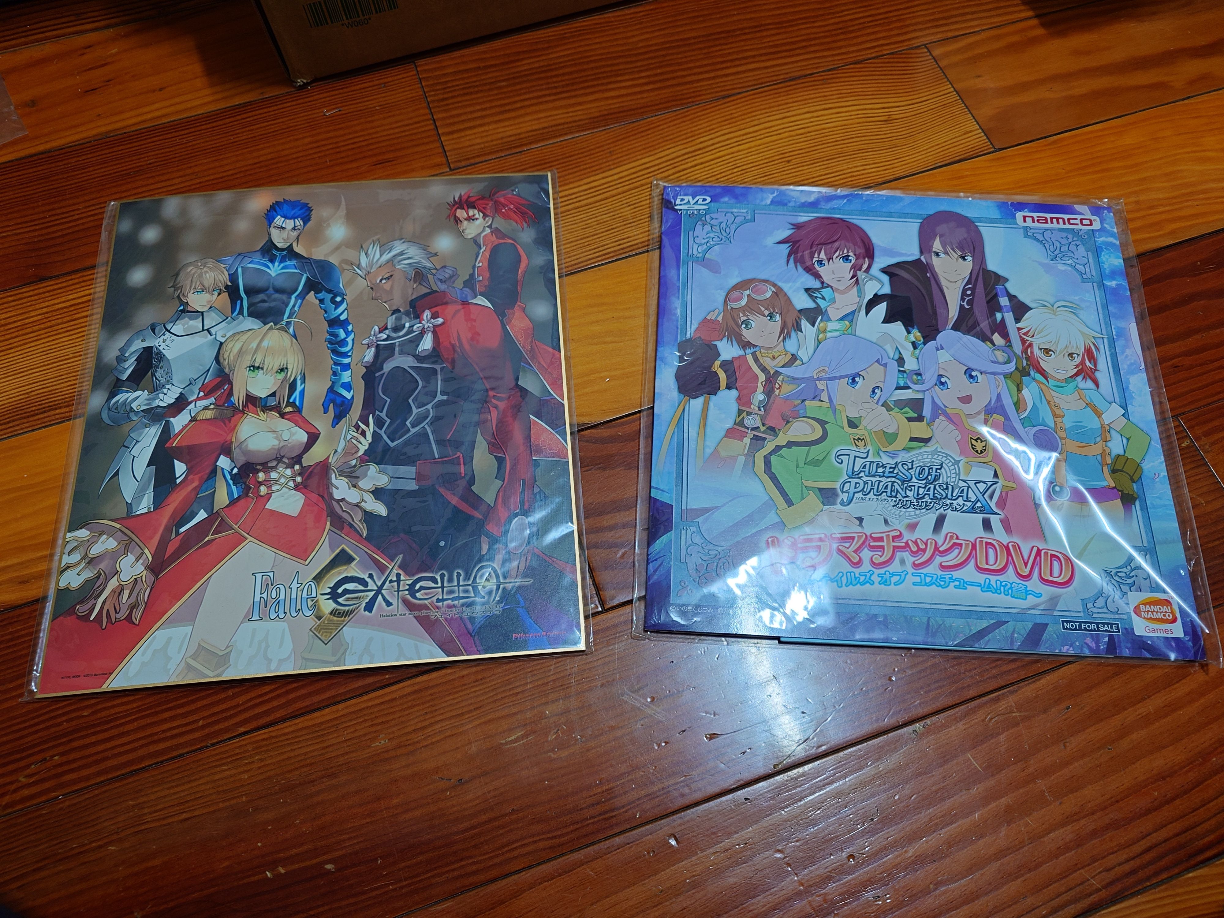 FATE紙板、幻想傳奇 變裝迷宮X聲優複製簽名紙板及DVD