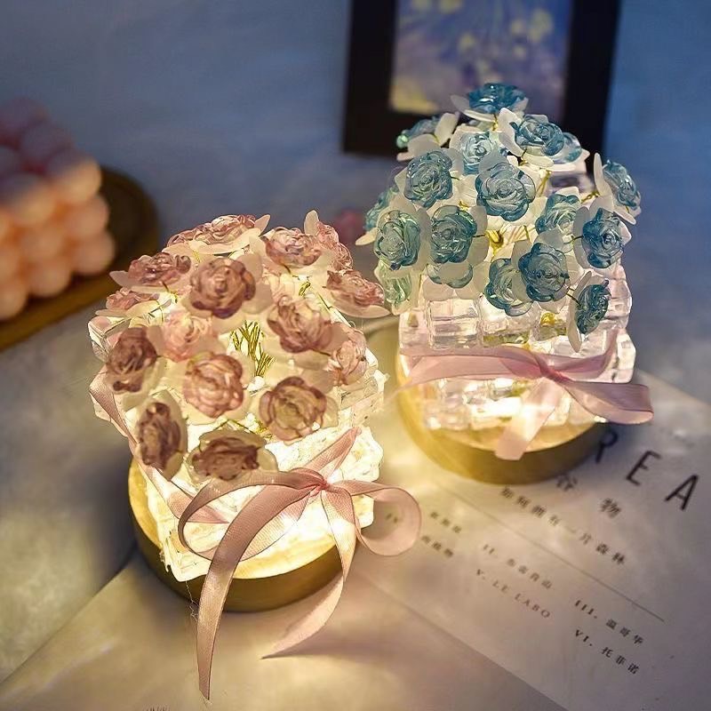 情人節玫瑰花小夜燈