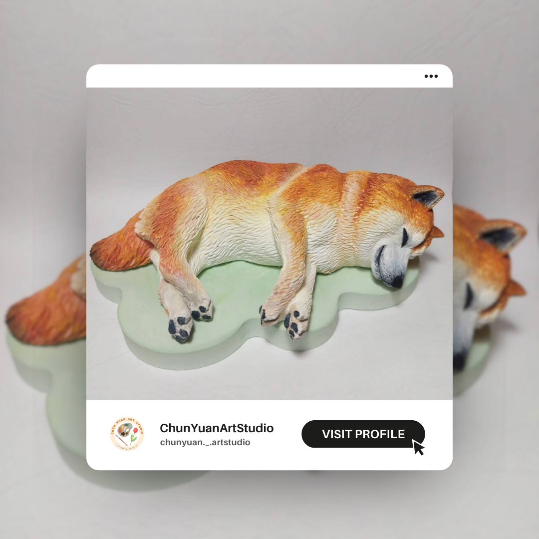 再睡一下•客製化柴犬•擴香石擺飾•付香氛精油
