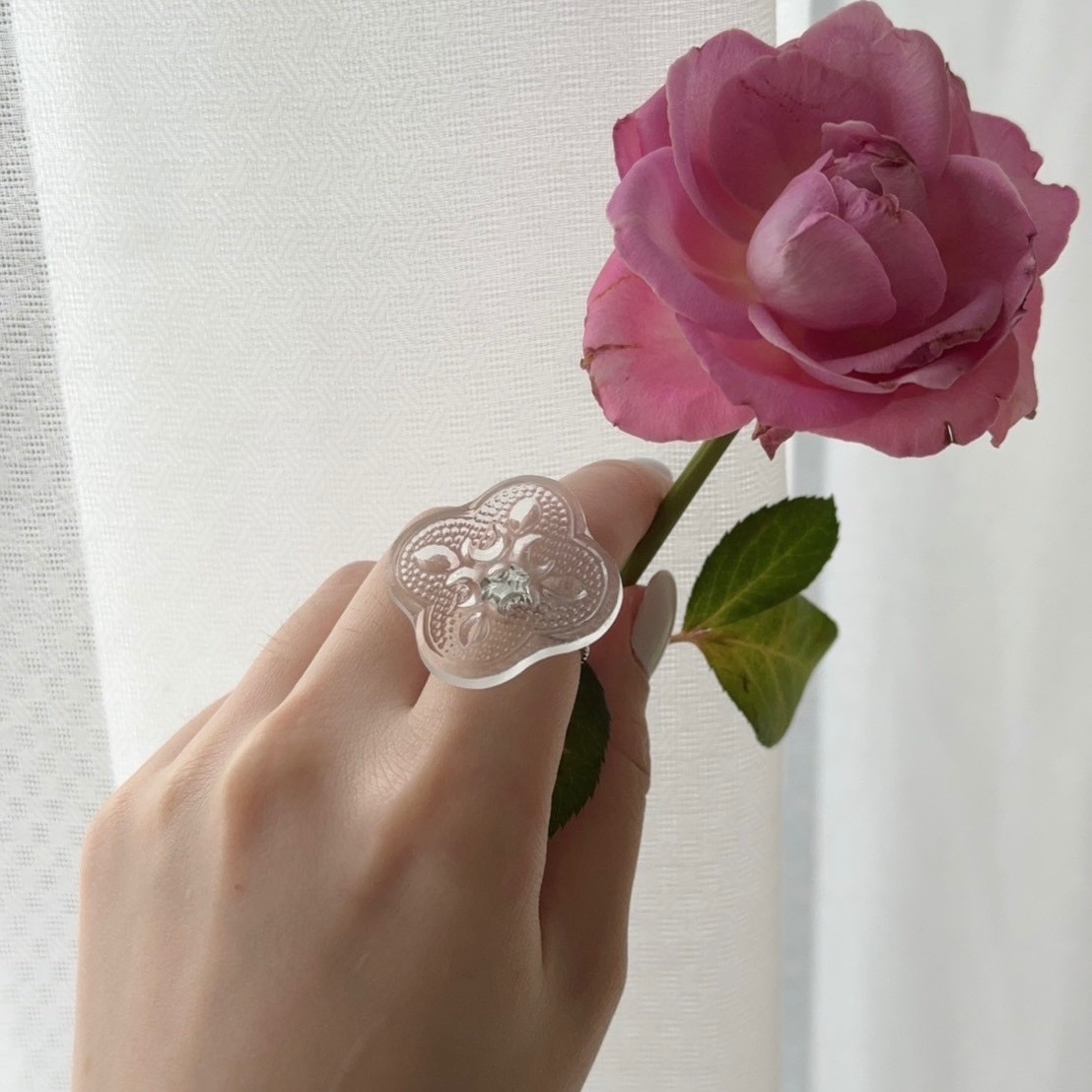 海棠花戒指