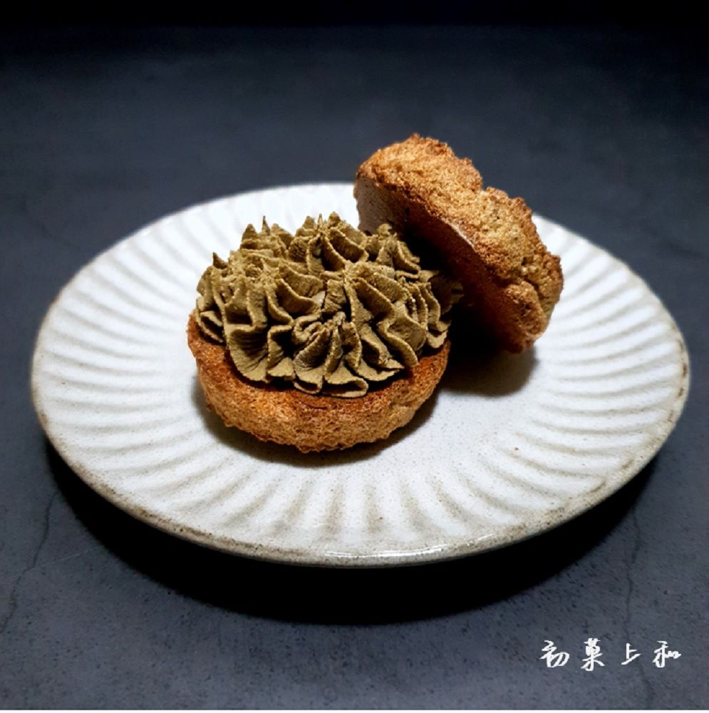 『初菓上和』無麵粉-焙煎焙茶＆檸檬仕女伯爵達克瓦茲 （6入/盒）