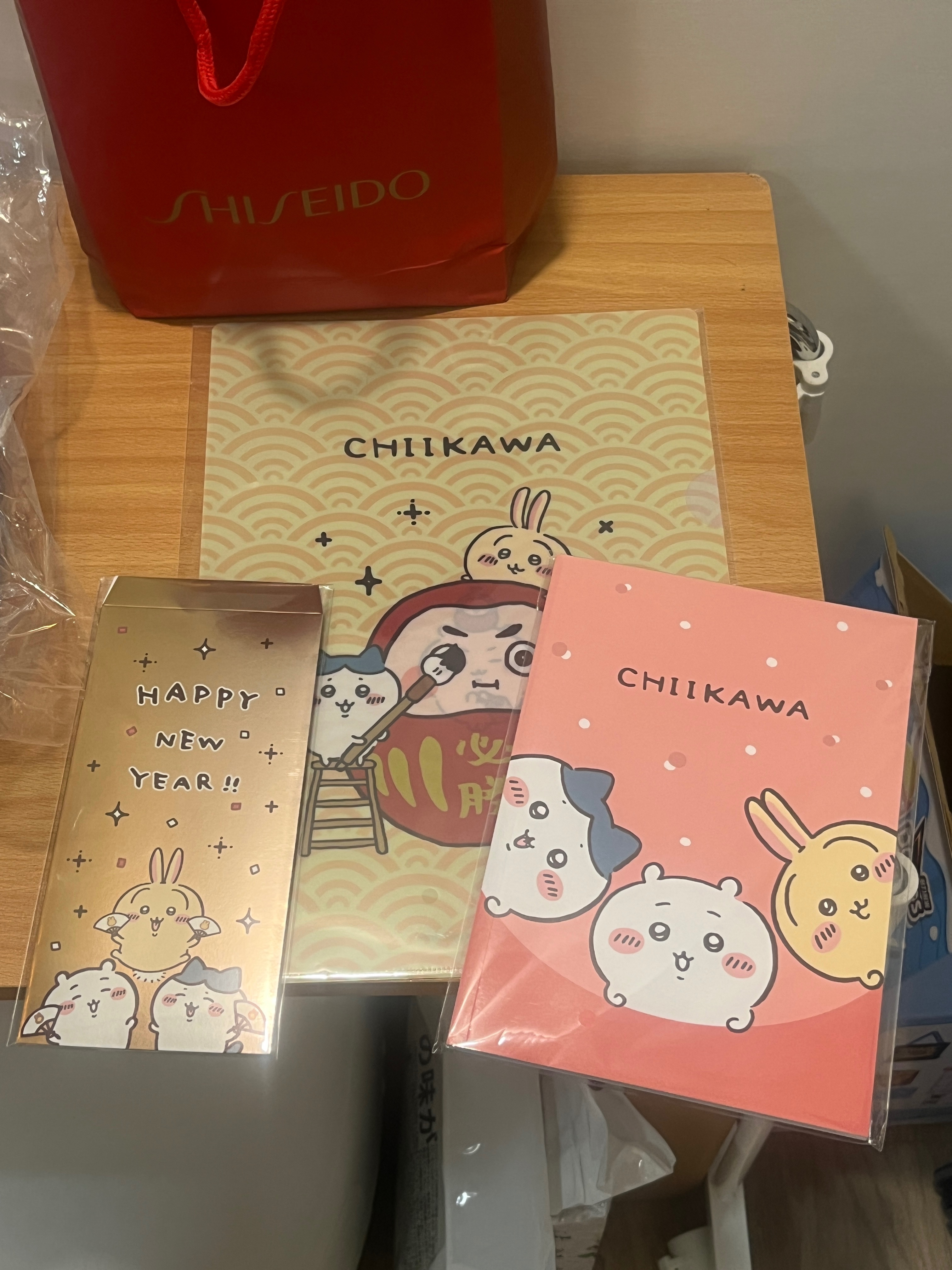 售❗️ 吉伊卡哇 -筆記本+資料夾+紅包袋（不拆賣） 7-11賣貨便運費$38