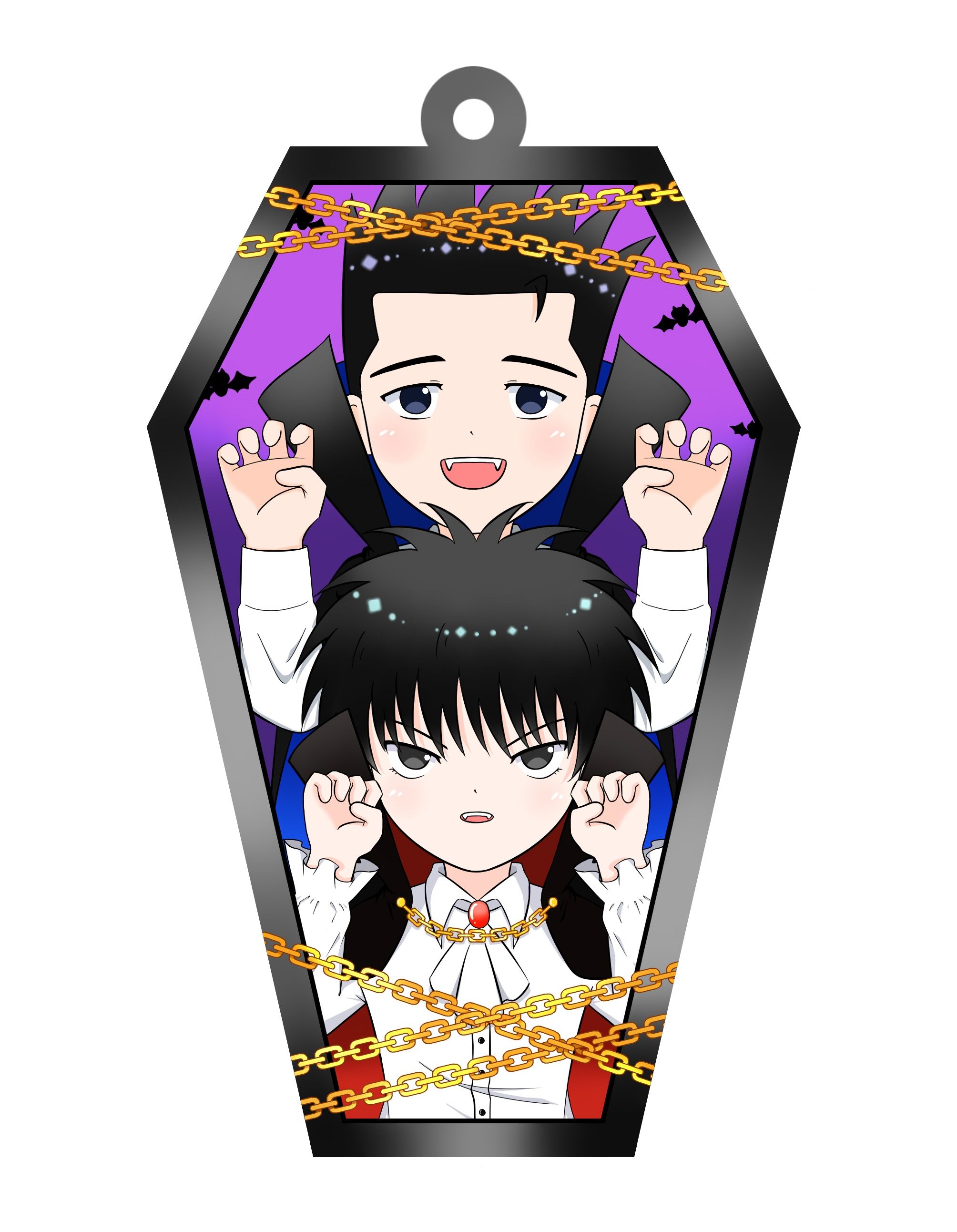 仙流萬聖節光透鏡吊飾