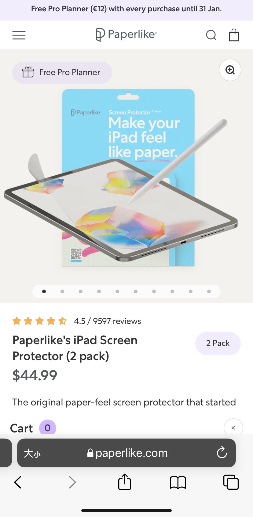 德國 Paperlike 類紙膜一張入