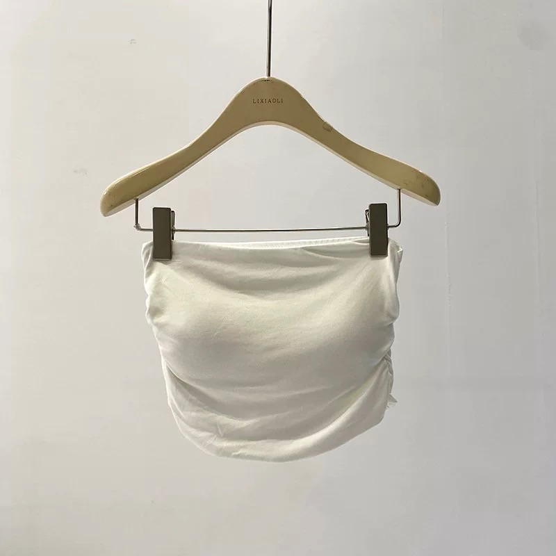 平口側抓皺BraTop