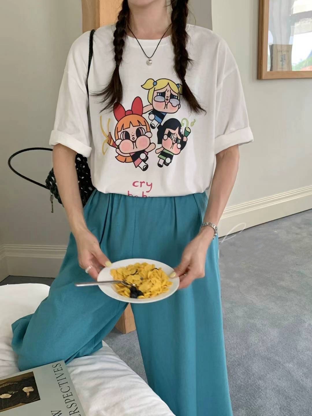可愛飛天小女警oversized T