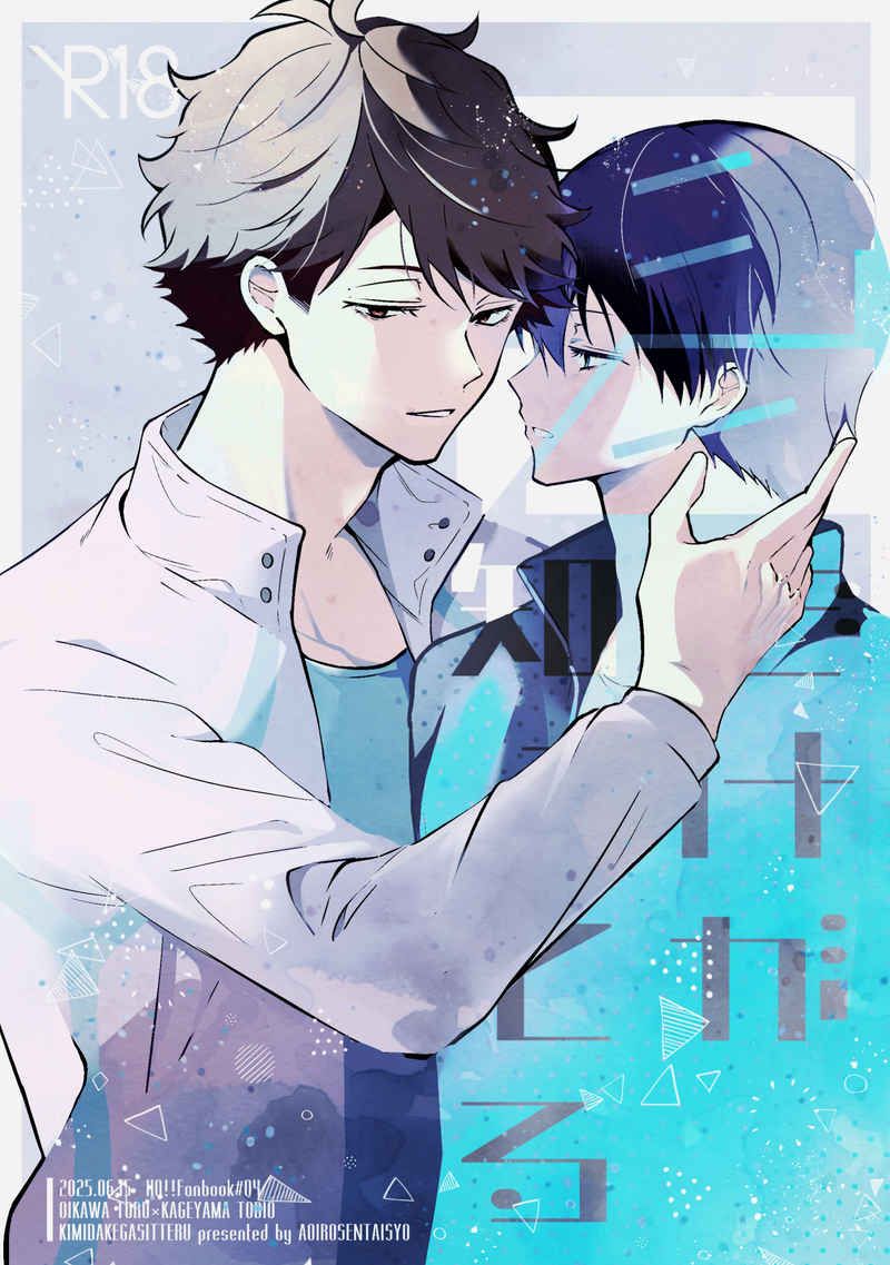 日版HQ排球少年同人誌-及川影山（及影）/青色線対称【君だけが知ってる】