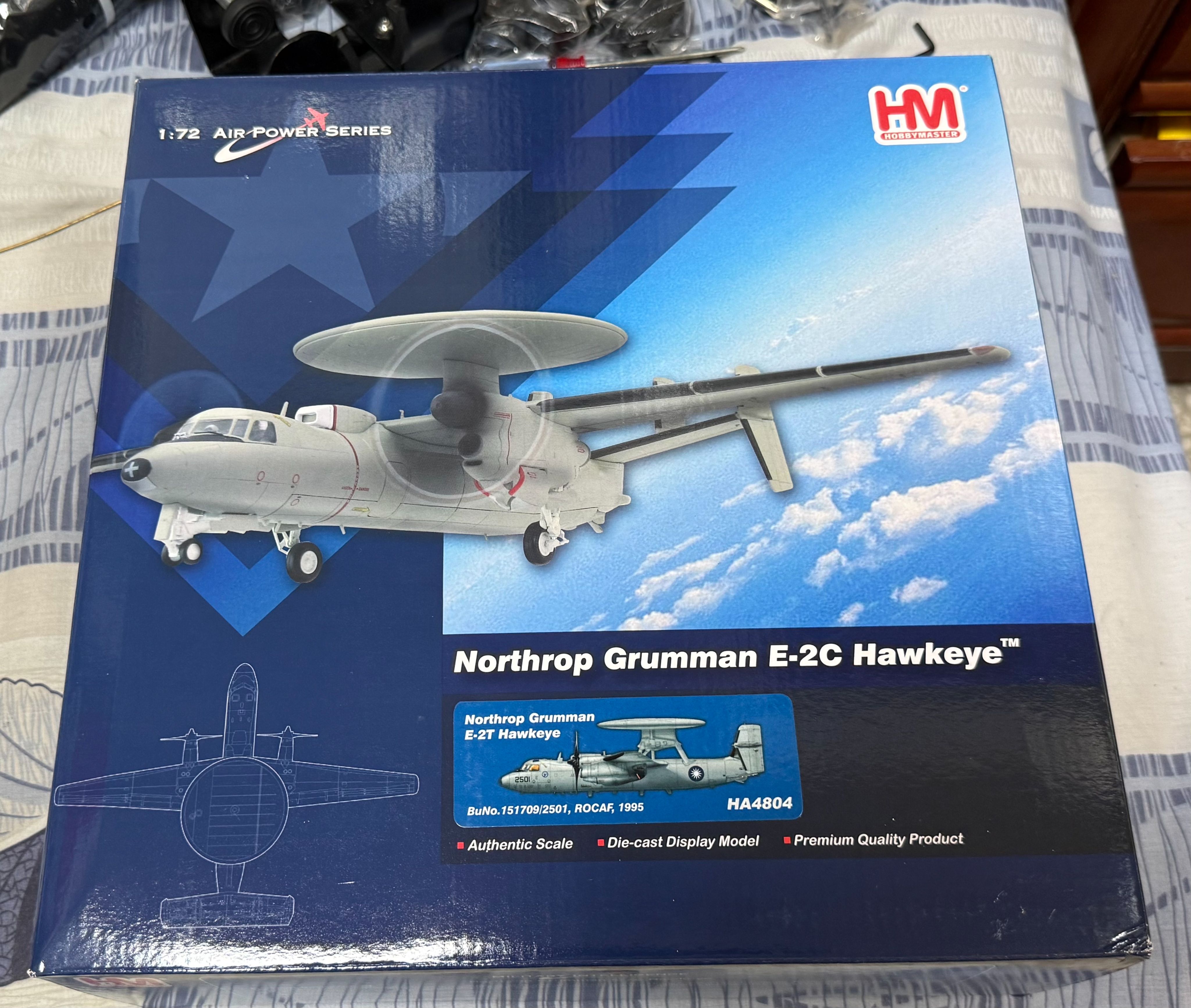 HA4804   1/72 E-2T Hawkeye 鷹眼電偵機 ROCAF 1995 全金屬機身 （全新）