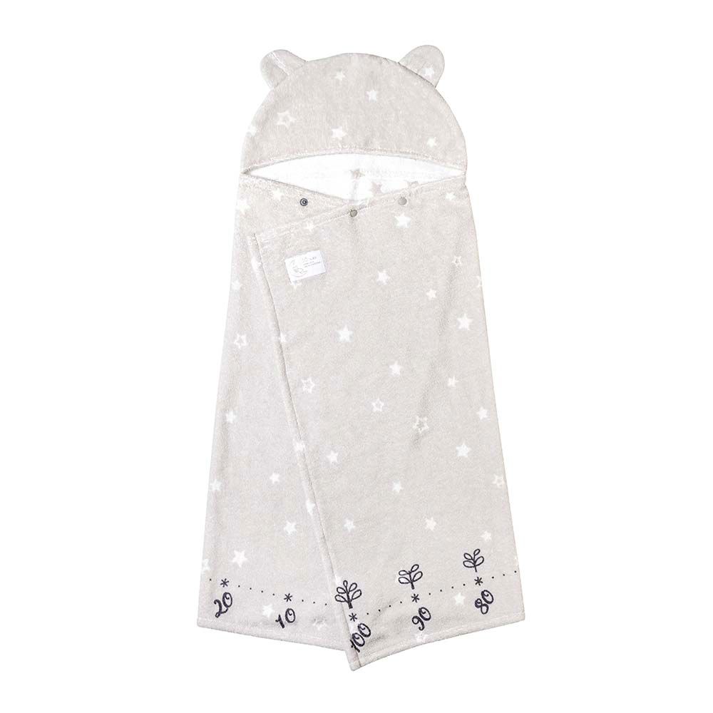 （預購）銀河星星熊耳朵 連帽浴巾