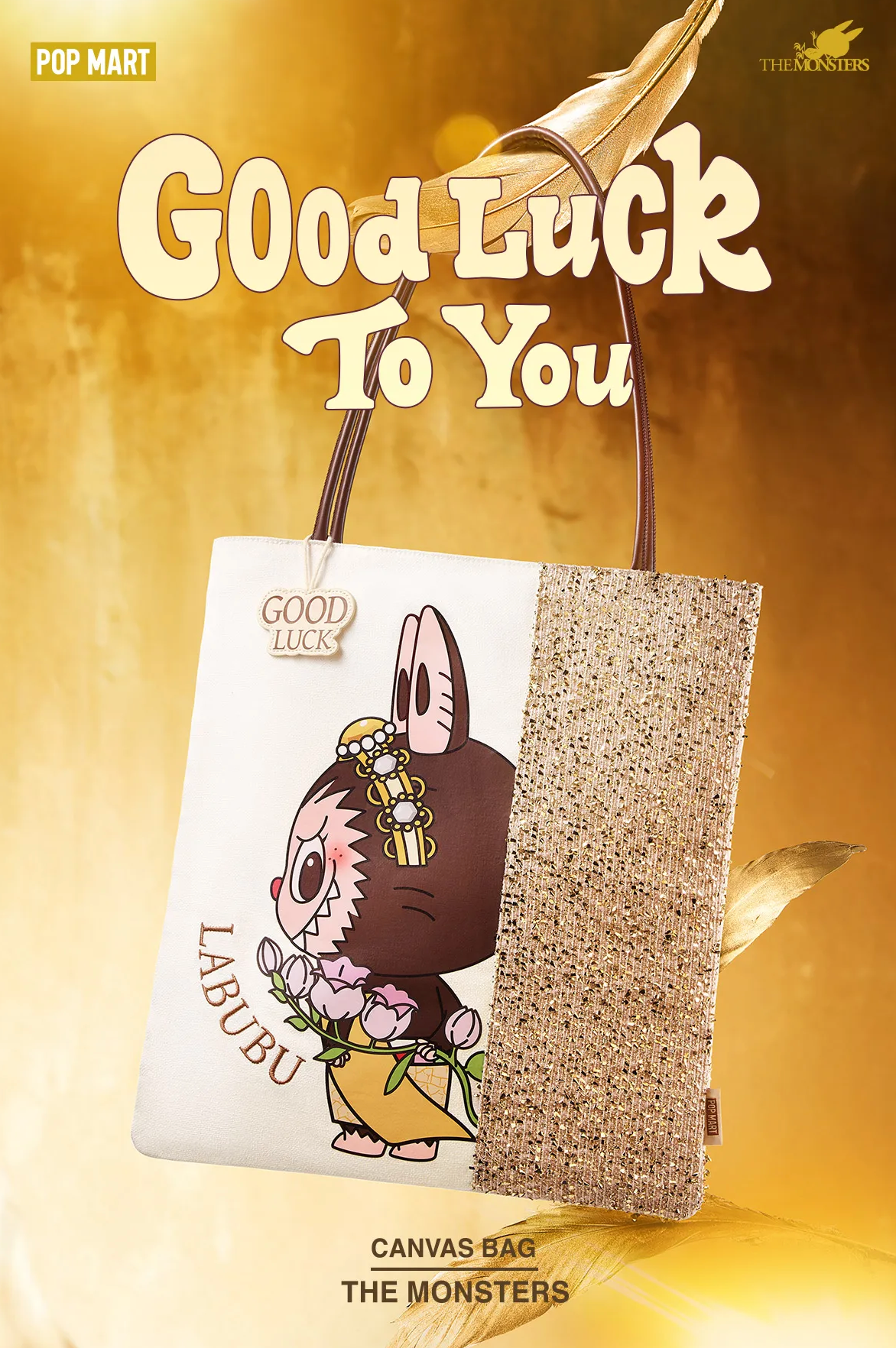 泰國限定LABUBU GOOD LUCK TO YOU-Canvas Bag 帆布包