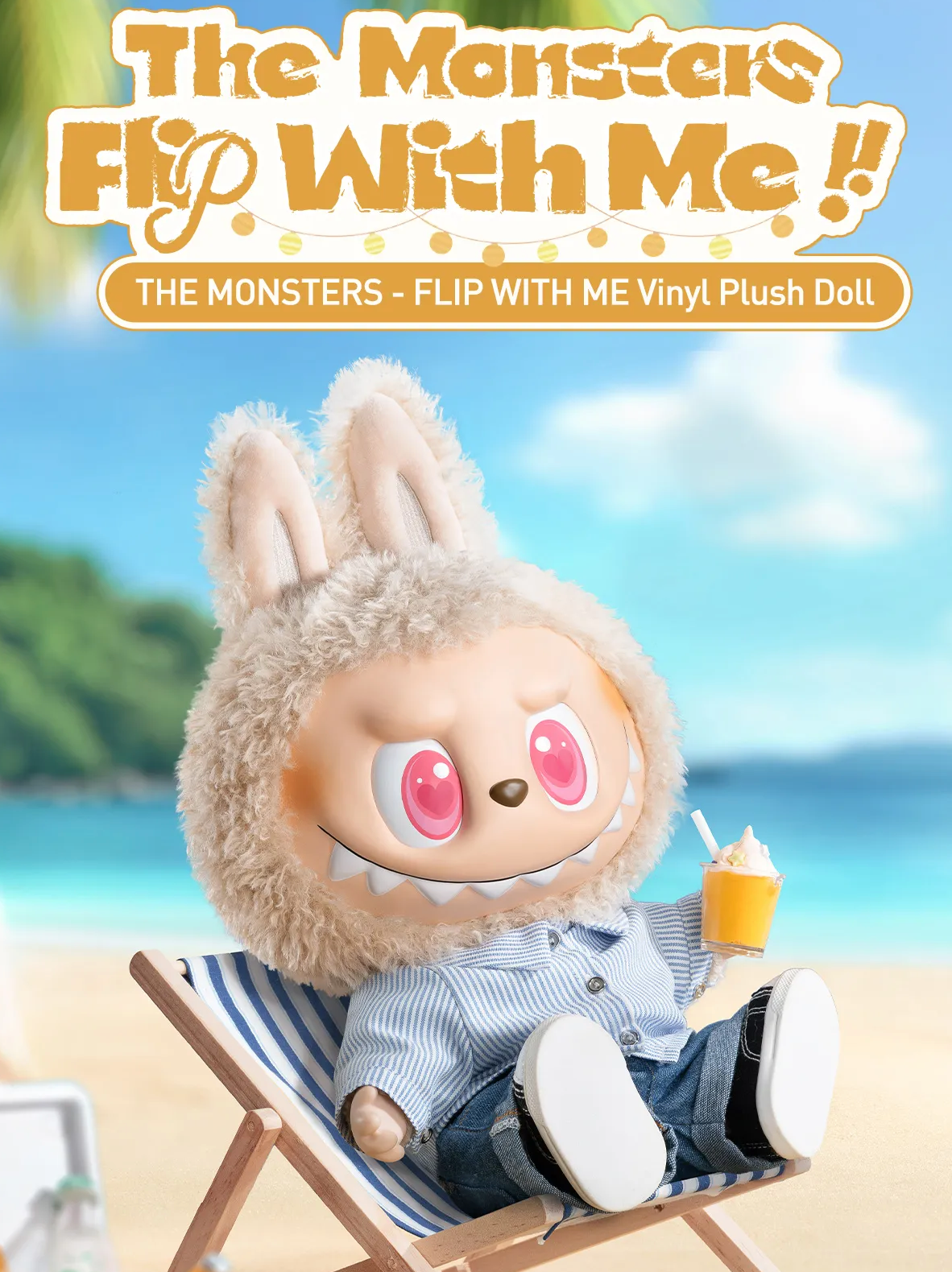 Popmart LABUBU 拉布布 THE MONSTERS-FLIP WITH ME 搪膠毛絨公仔