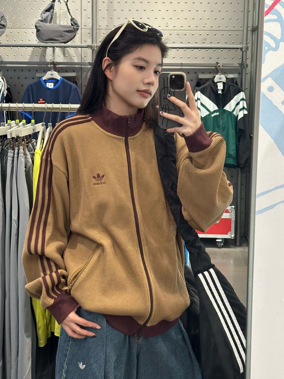 ＜預購＞ADIDAS 卡其華夫格外套 新款 KC2620