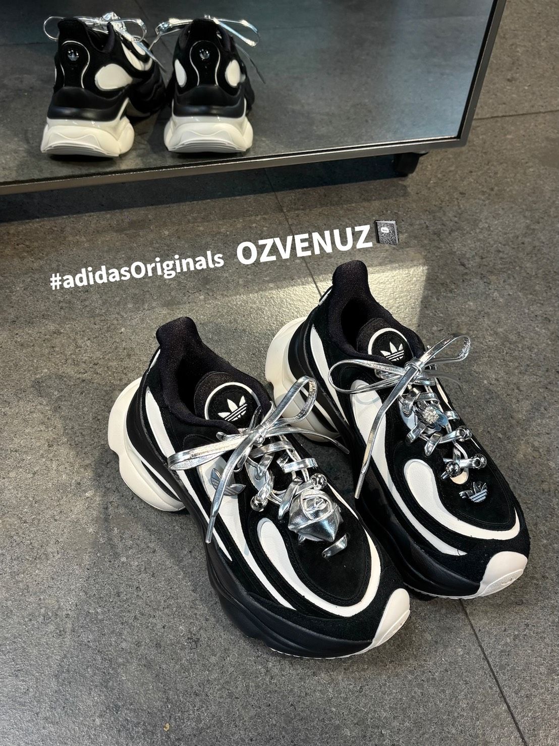 ＜預購＞愛迪達 增高老爹鞋 黑銀 HQ2679