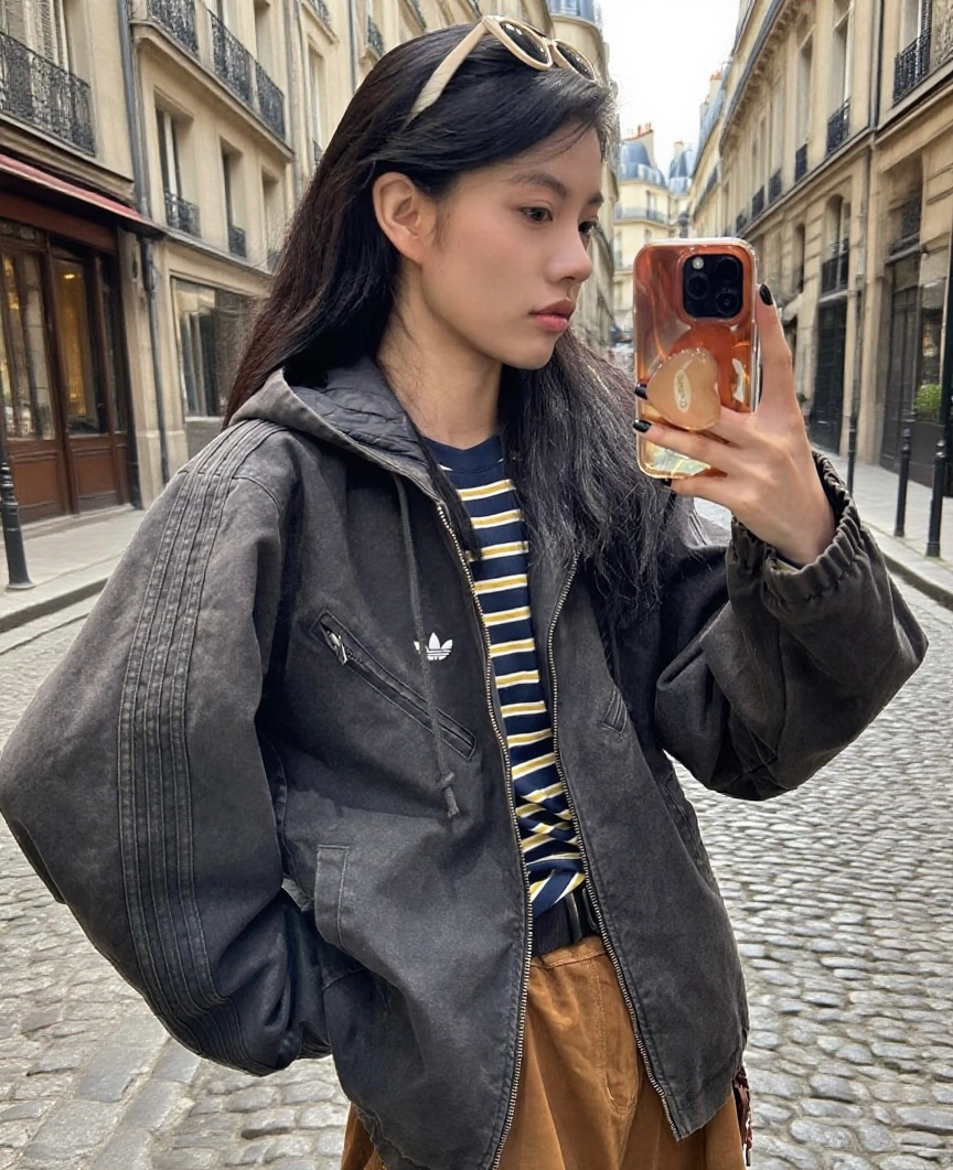 ＜預購＞國外限定 愛迪達連帽牛仔外套 KC2640