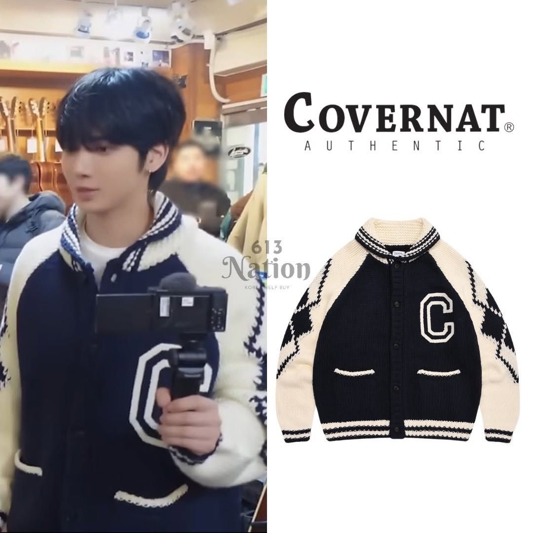 太顯同款C LOGO COWICHAN KNIT CARDIGAN