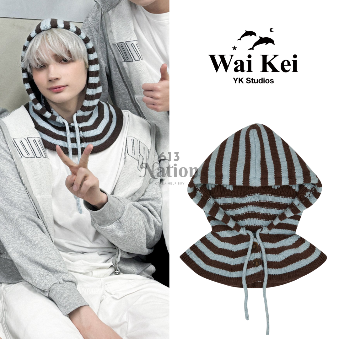 休寧凱同款 Stripe Star Balaclava