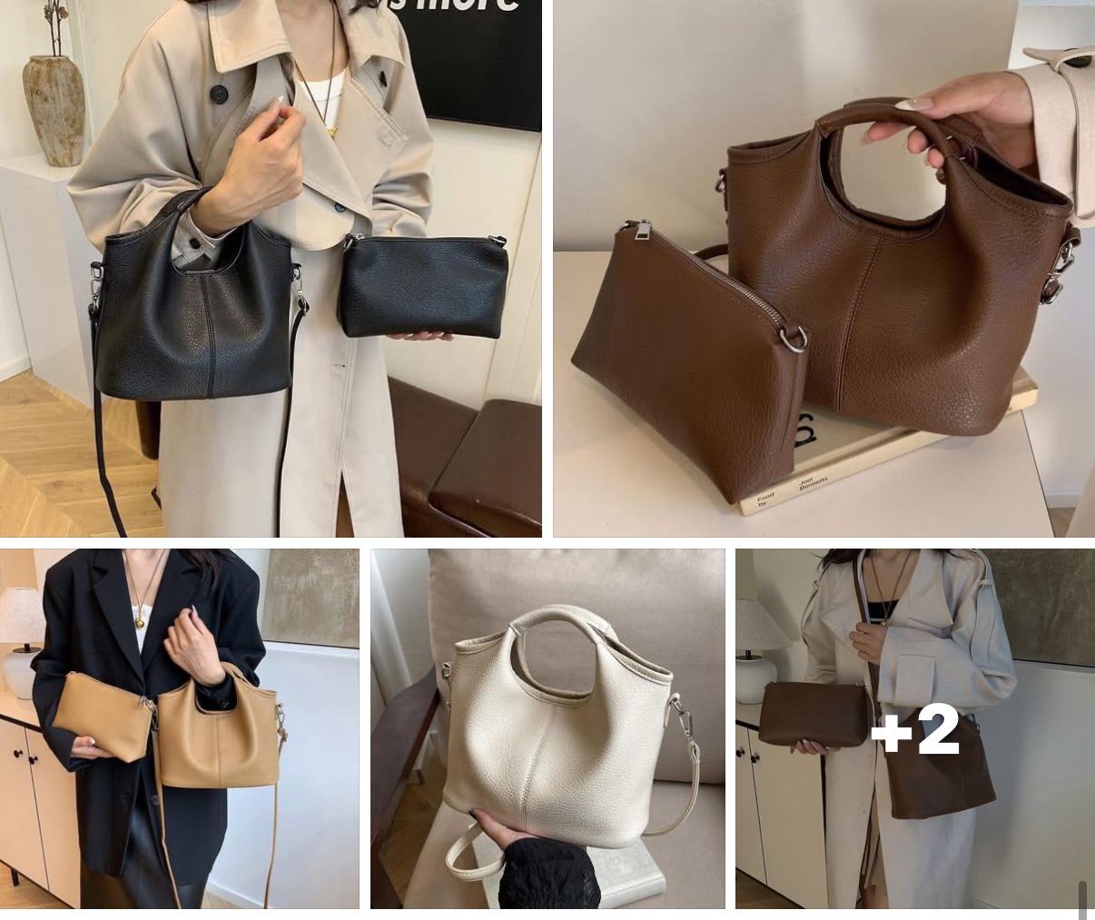 這款包包是「子母包組合」👉 大包+小包一次擁有，超划算！