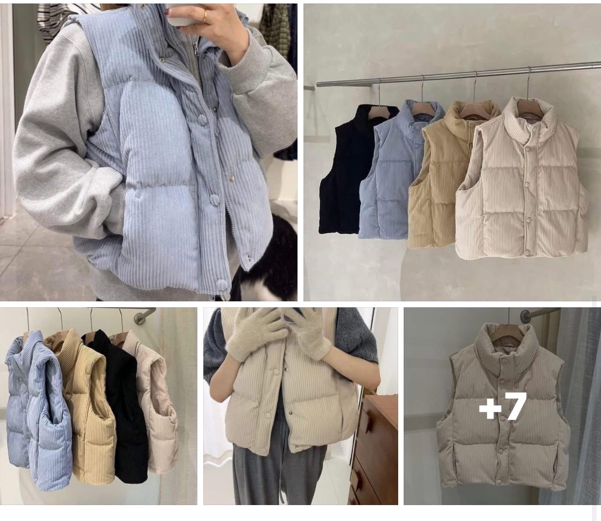 #女裝【韓系燈芯絨背心】