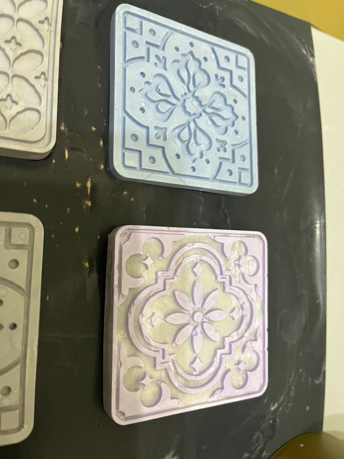 L 花紋杯墊