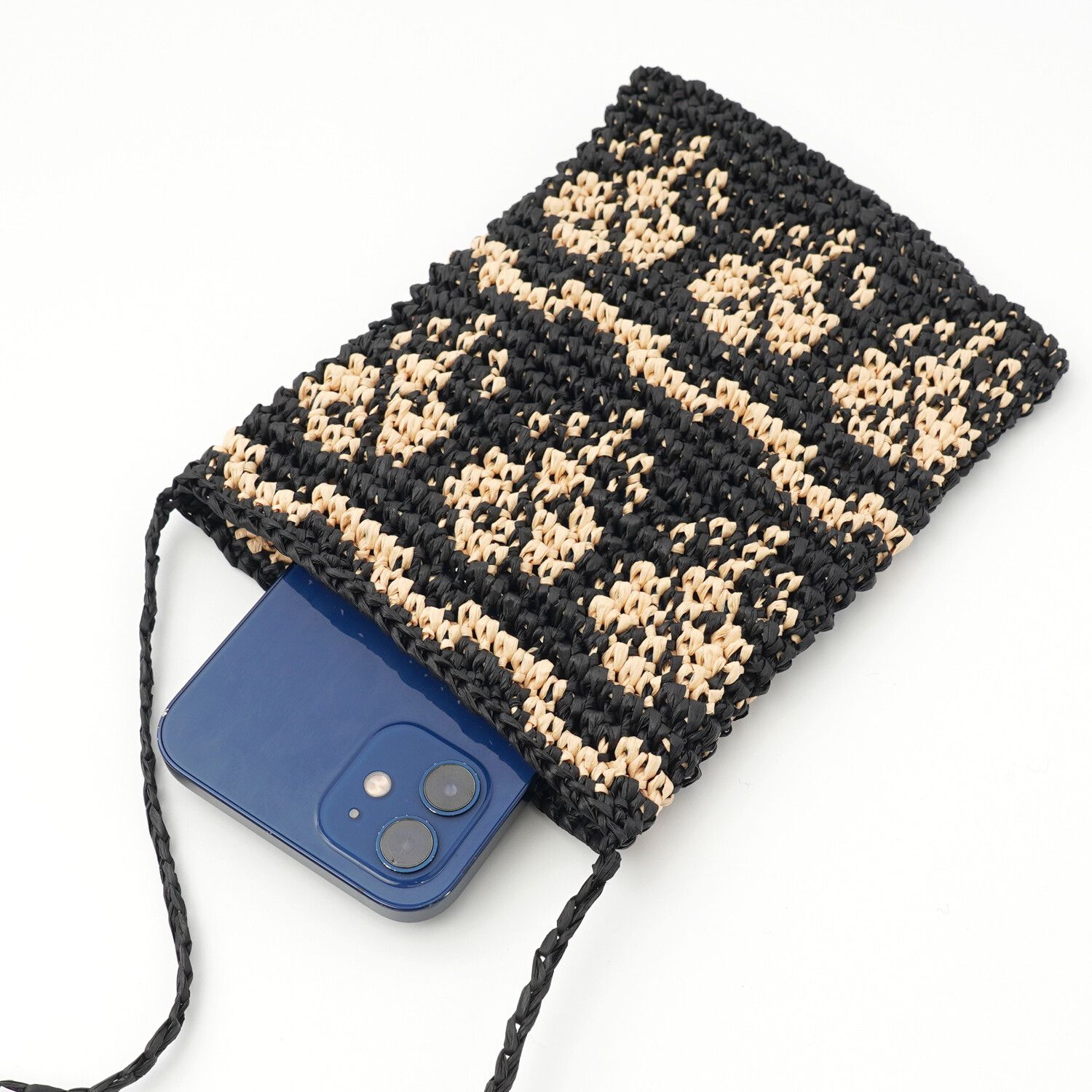 HARA WOOL 花模樣 手機包 材料包