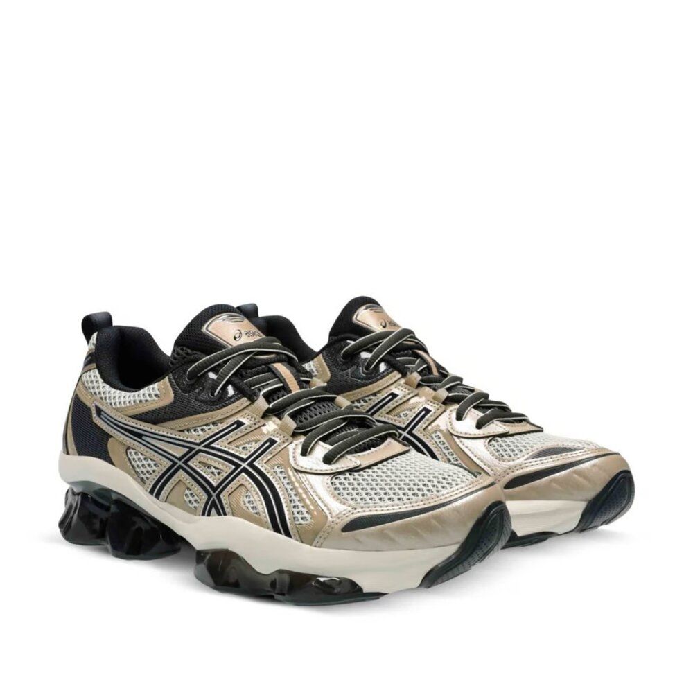 Asics Gel-Quantum Kinetic 復古鞋 卡其黑色1203A270-203