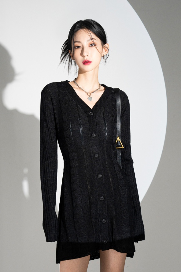 AVANDRESS Punching Knit Dress 小辣風！針織連身裙