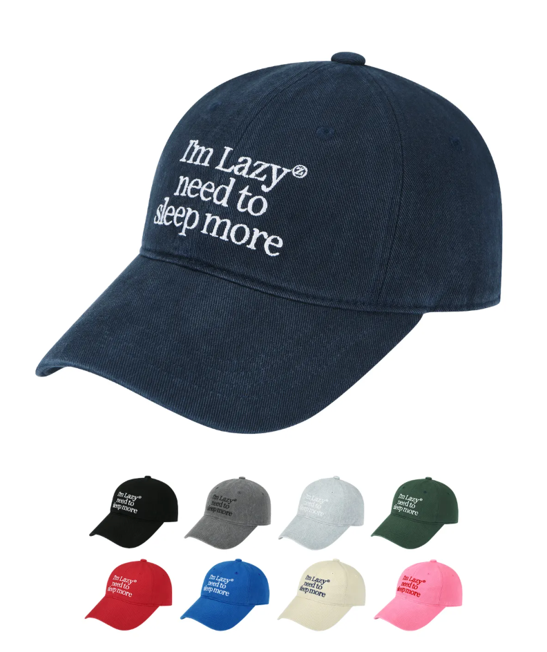 Lazyz - Sleep More Washing Ball Cap 棒球帽 Karina同款