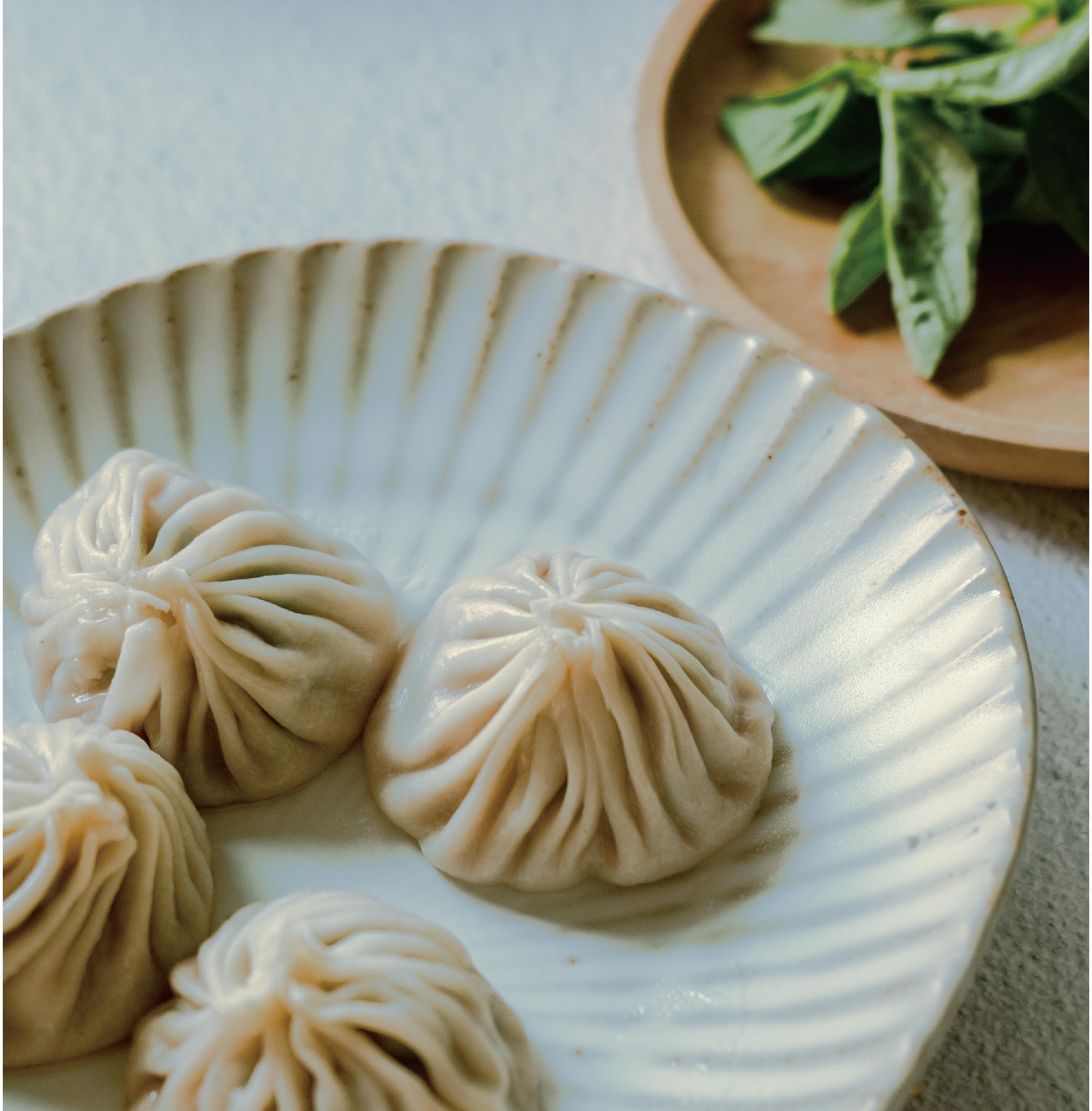 六錢湯包-純手工九層塔湯包