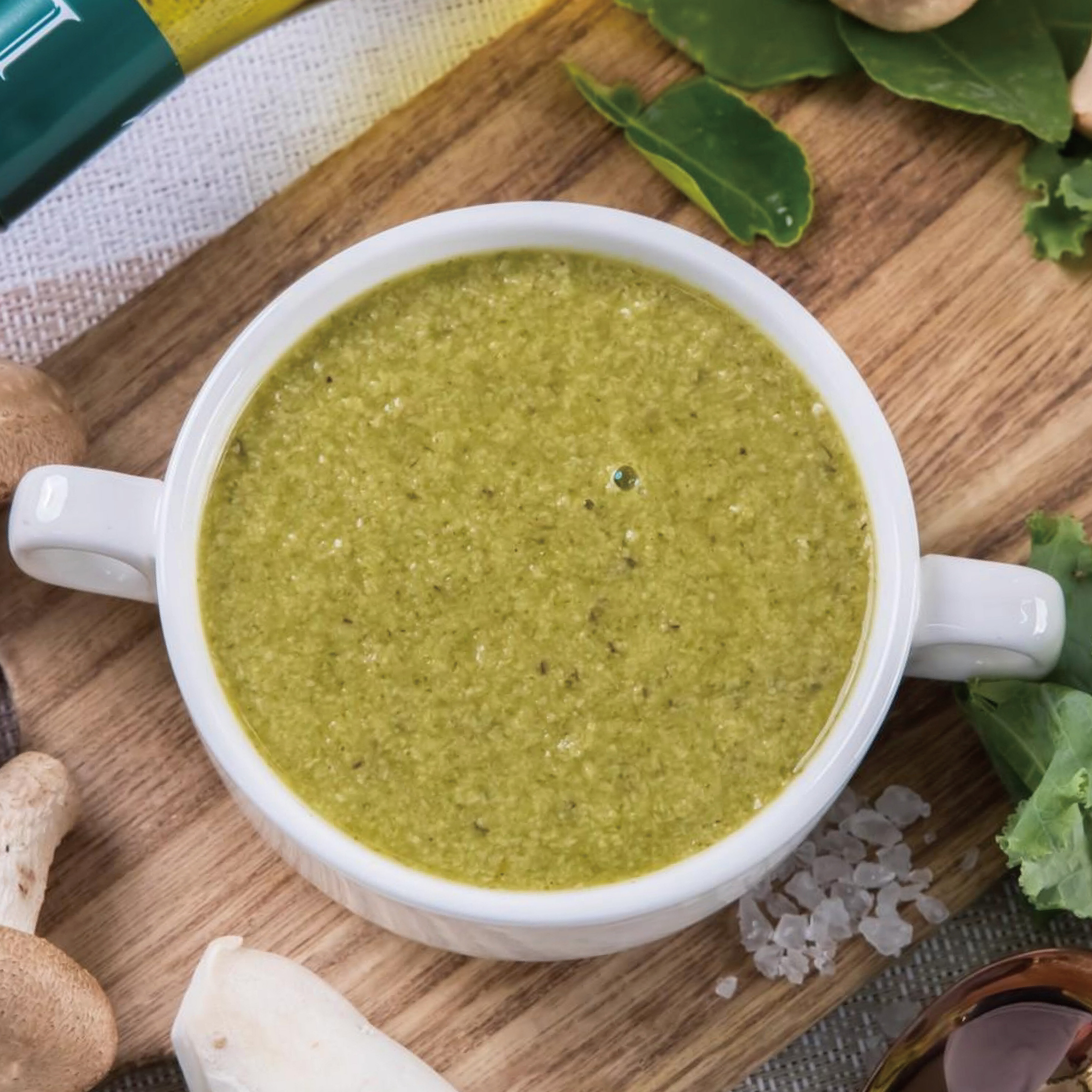 長城食堂-夏多內羽衣甘藍蕈菇濃湯（全素）