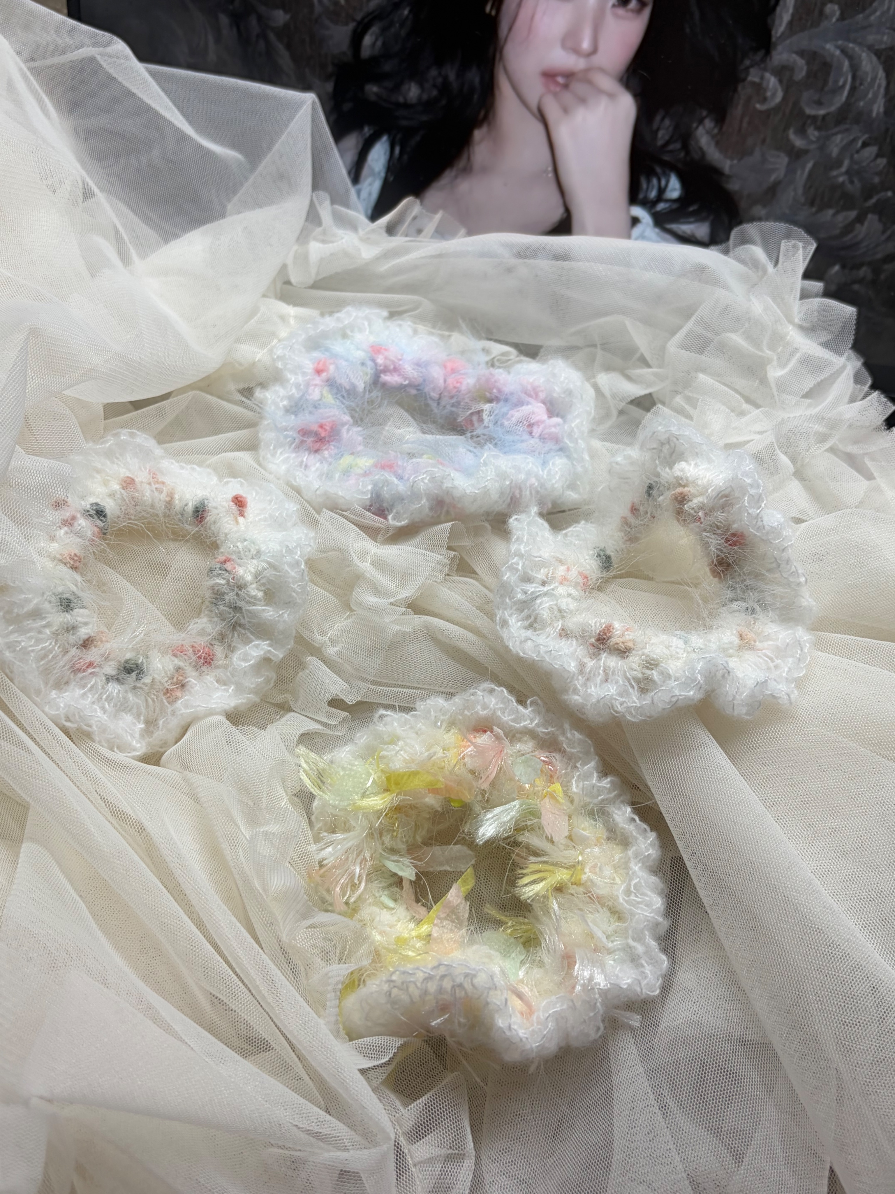 水母邊泡泡髮圈🫧花園系列