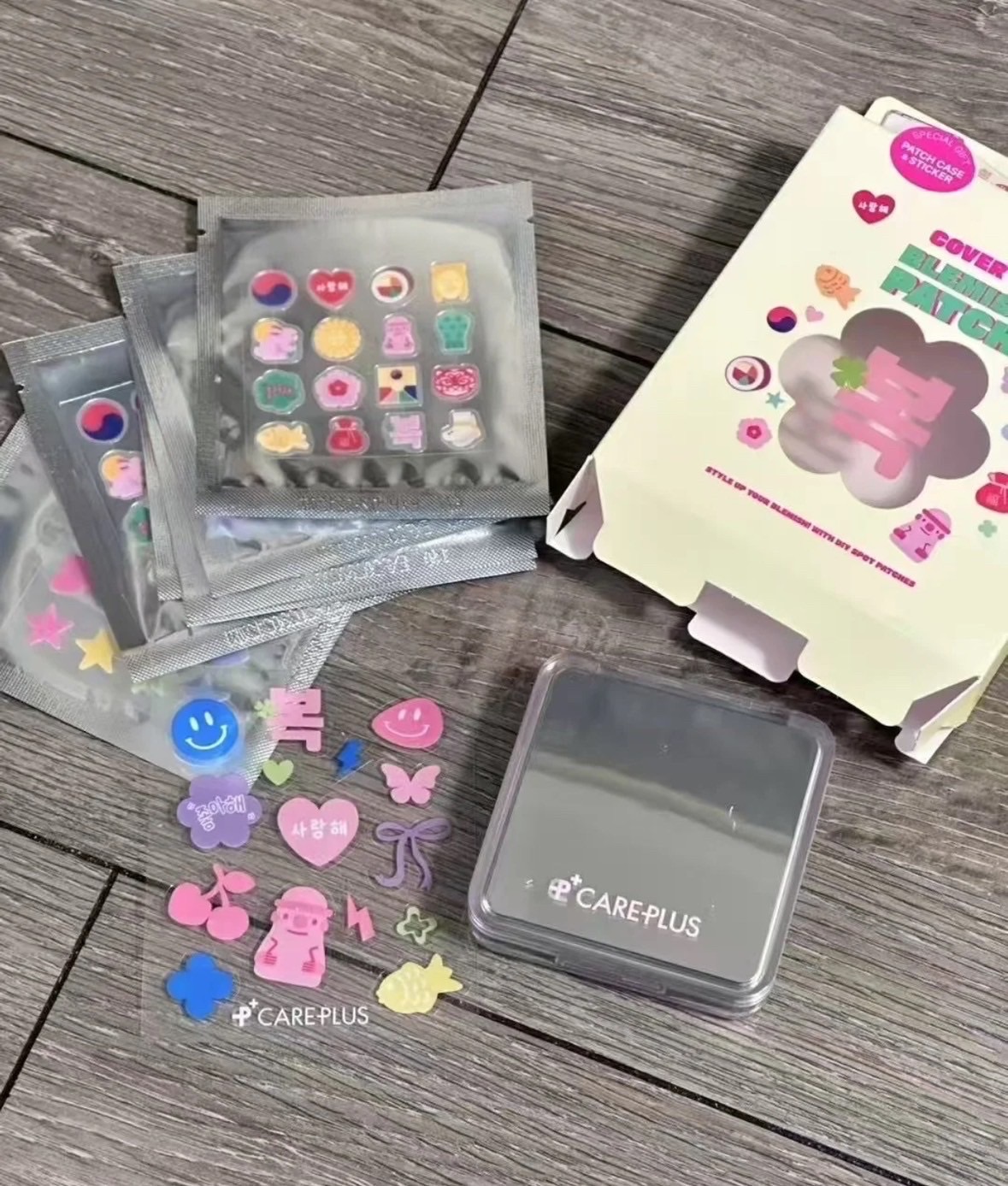 Careplus可愛造型痘痘貼112入附收納盒