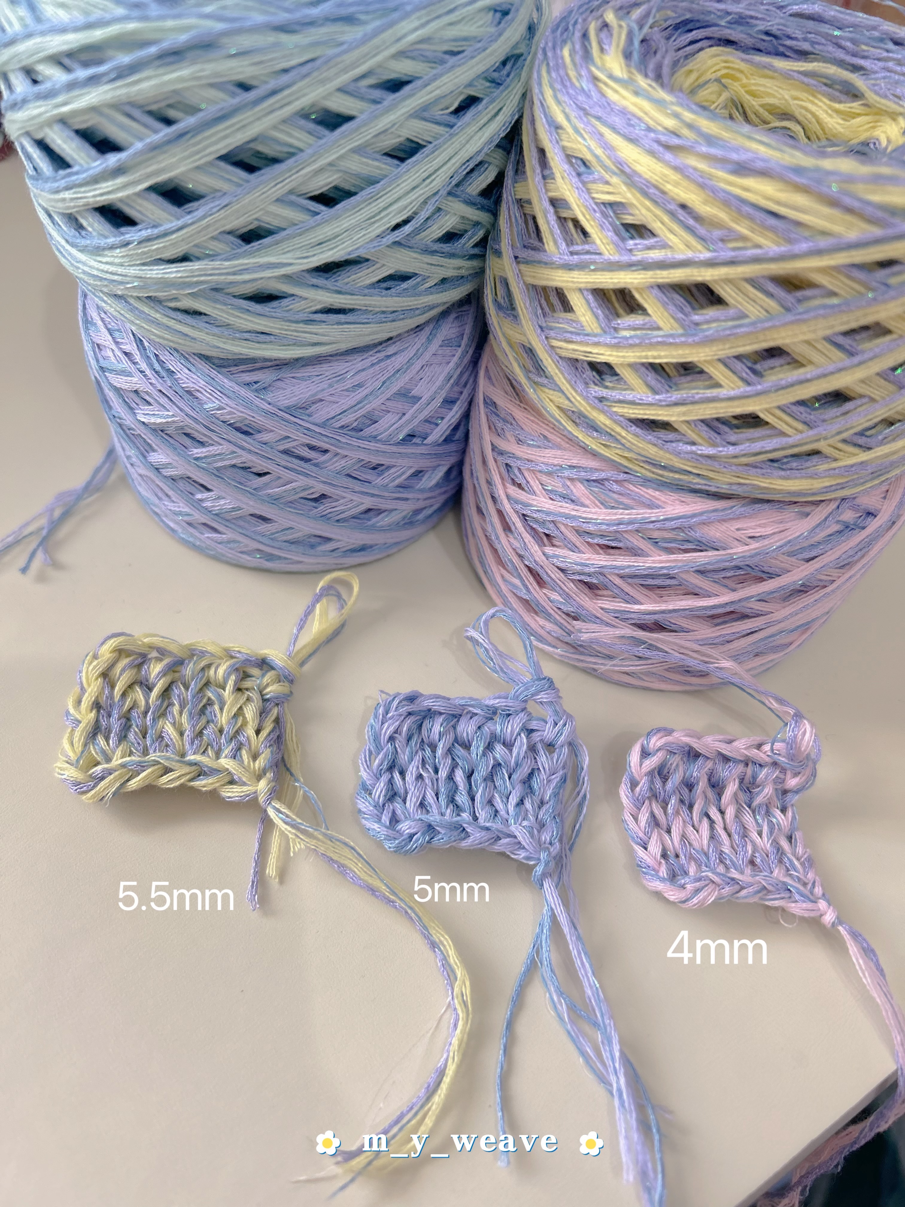 春季第一個棉線混線 適用3.5-5.5鉤針