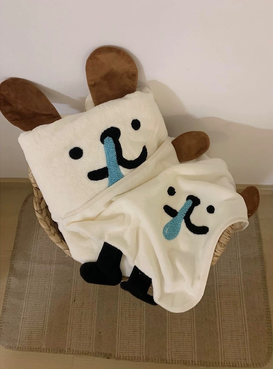 鼻涕狗狗毛巾浴巾組
