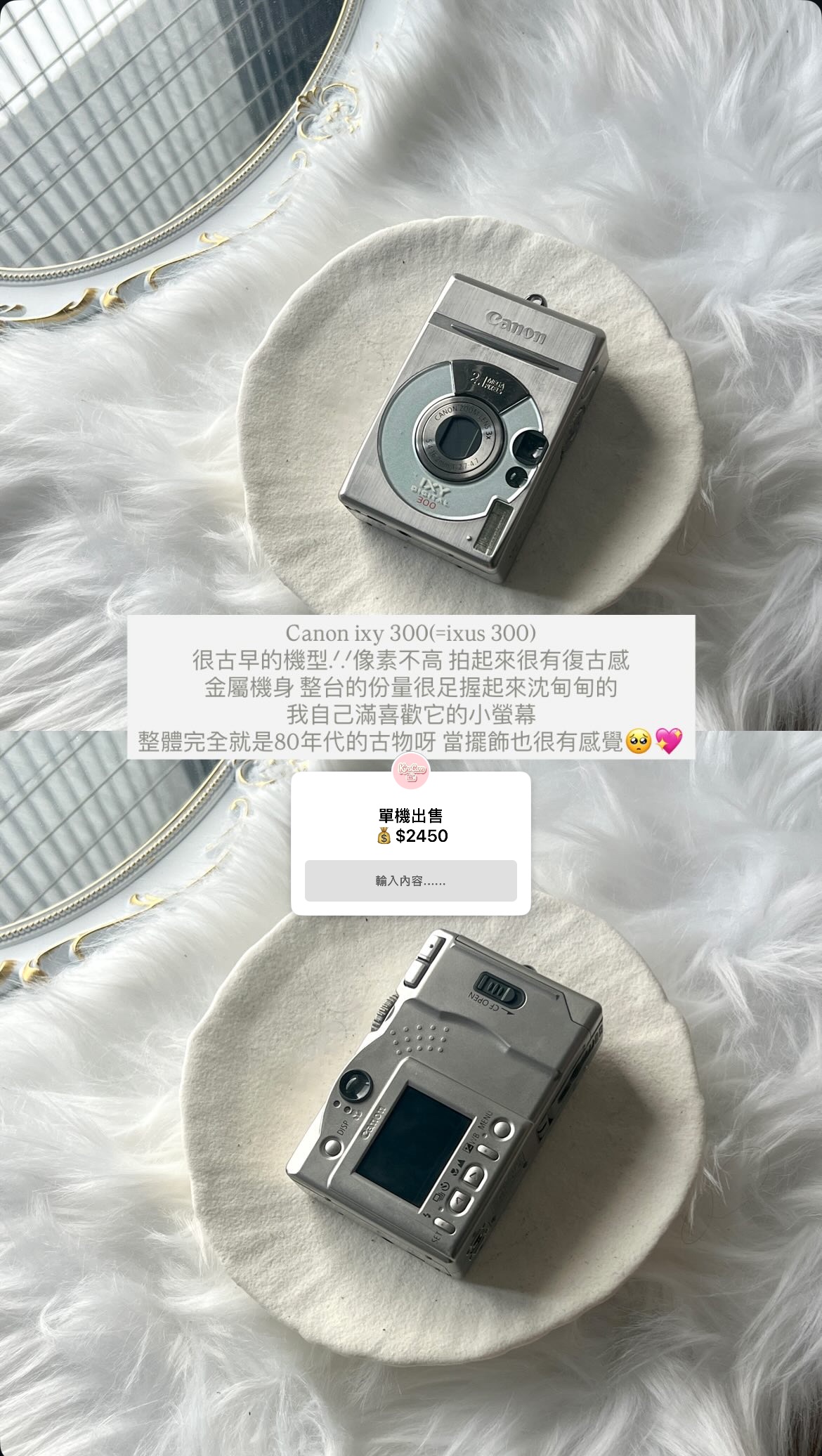 千禧年玩具⸝⋆Canon ixy 300