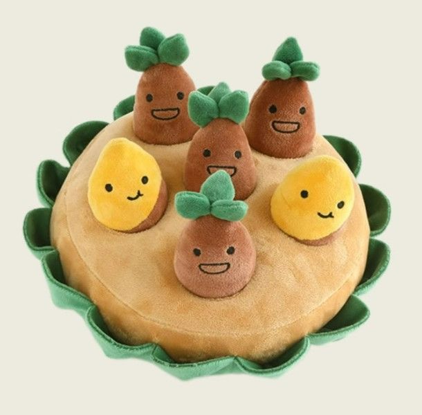 狗狗益智玩具-拔地瓜套装【發聲+藏食】