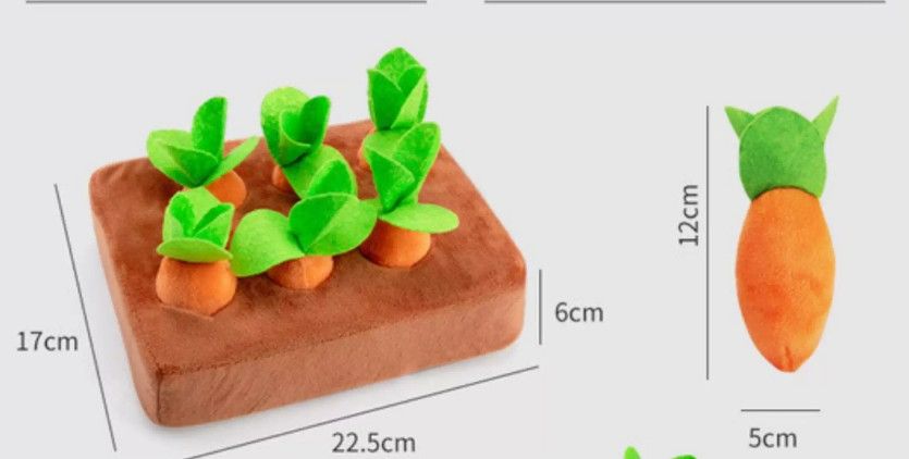 狗發聲拔蘿蔔玩具 （6顆） 非12顆