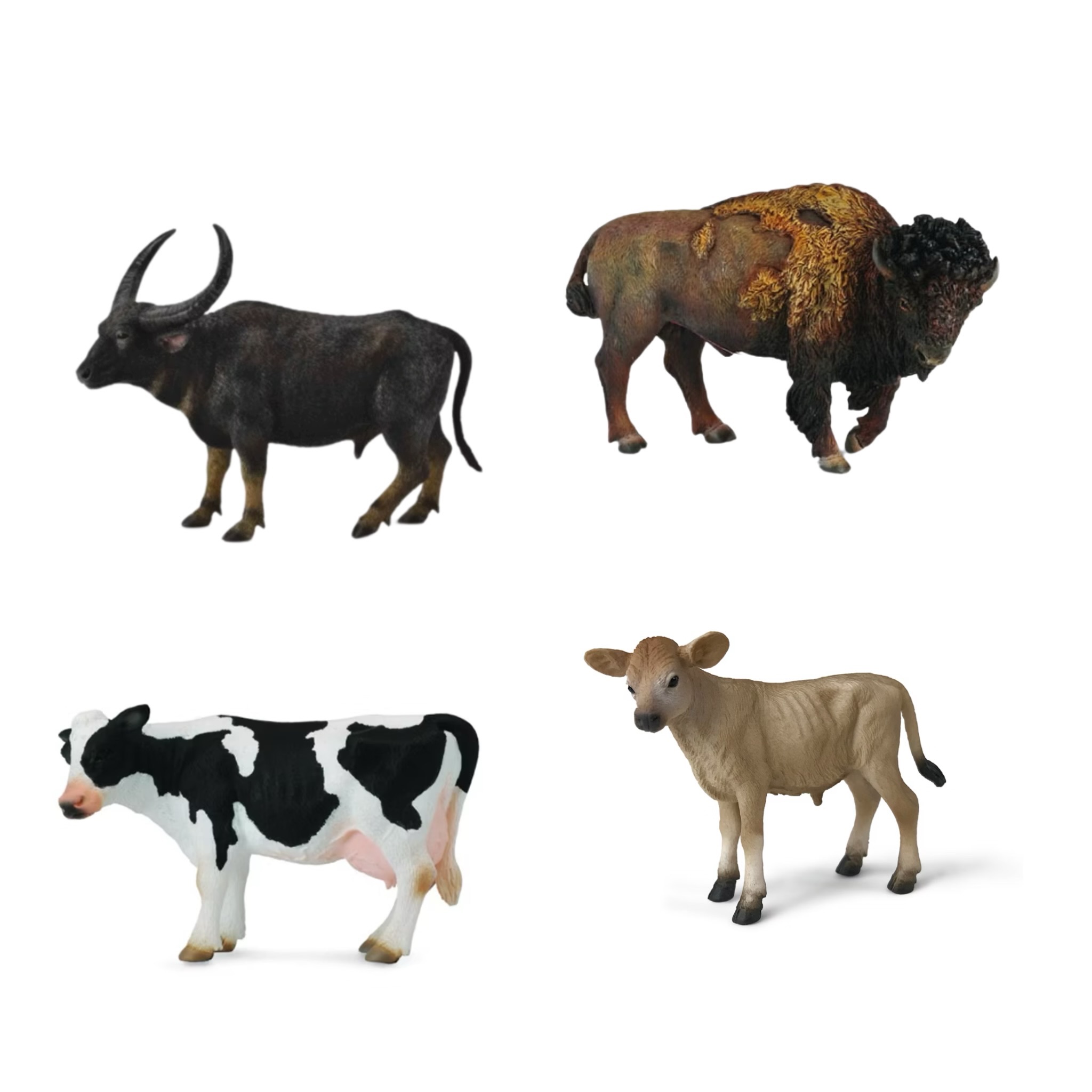 【CollectA 乳牛、水牛、美洲野牛、野生水牛】