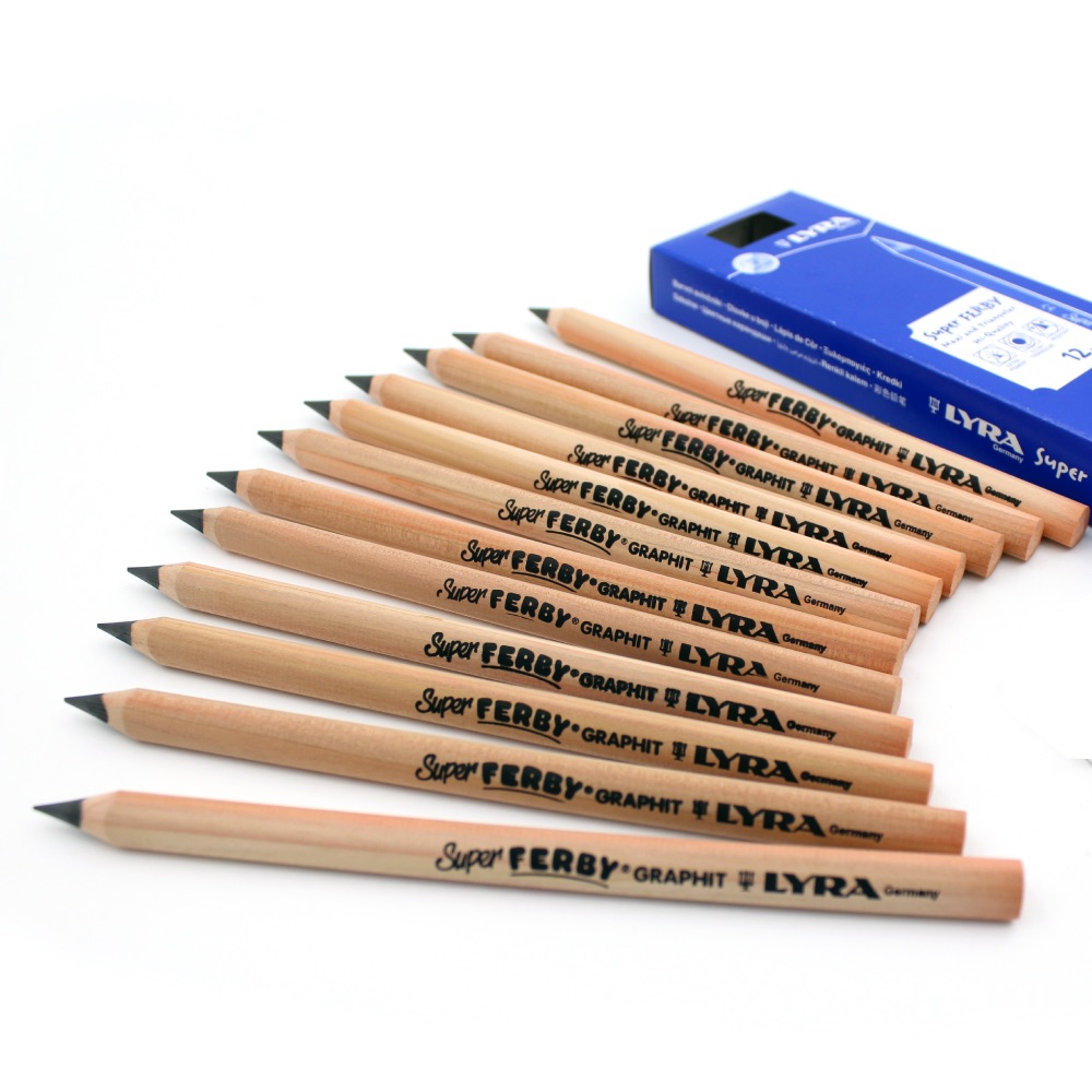 【德製LYRA 】三角原木鉛筆 一盒12支