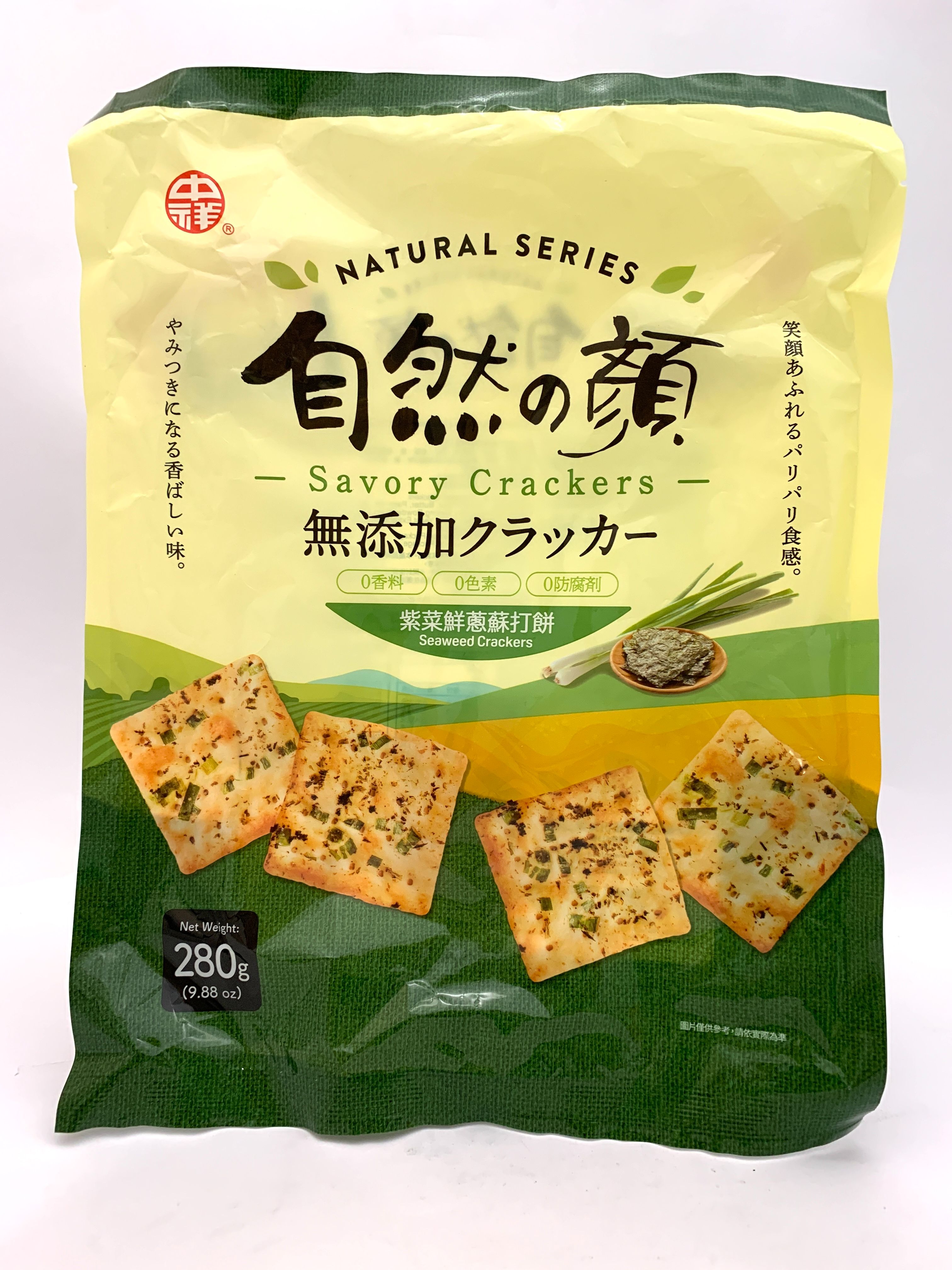 中祥 / 紫菜鮮蔥蘇打餅（零買，一份＝5包）