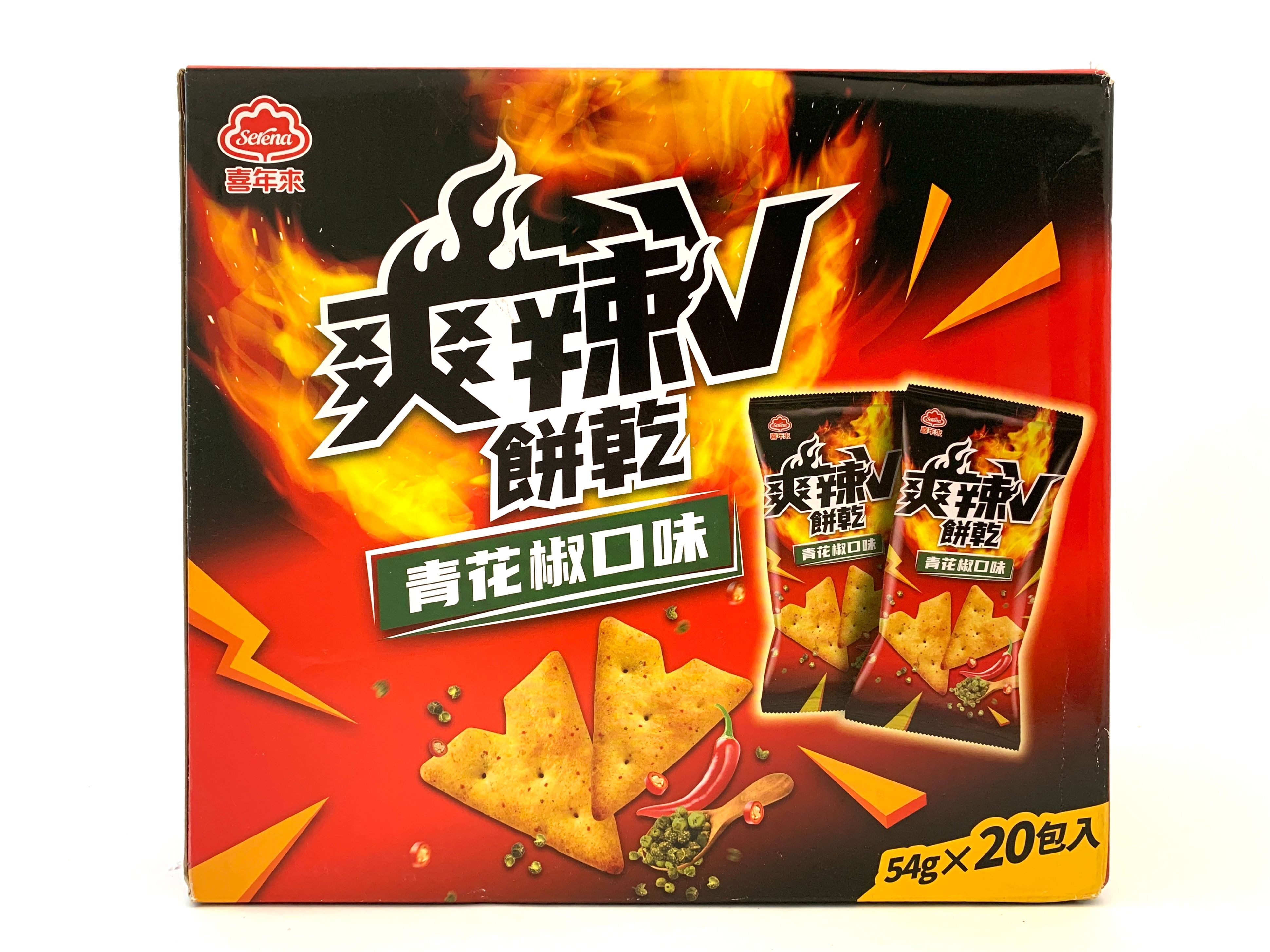 喜年來 / 爽辣V餅乾- 青花椒口味（零買，一份＝3包）