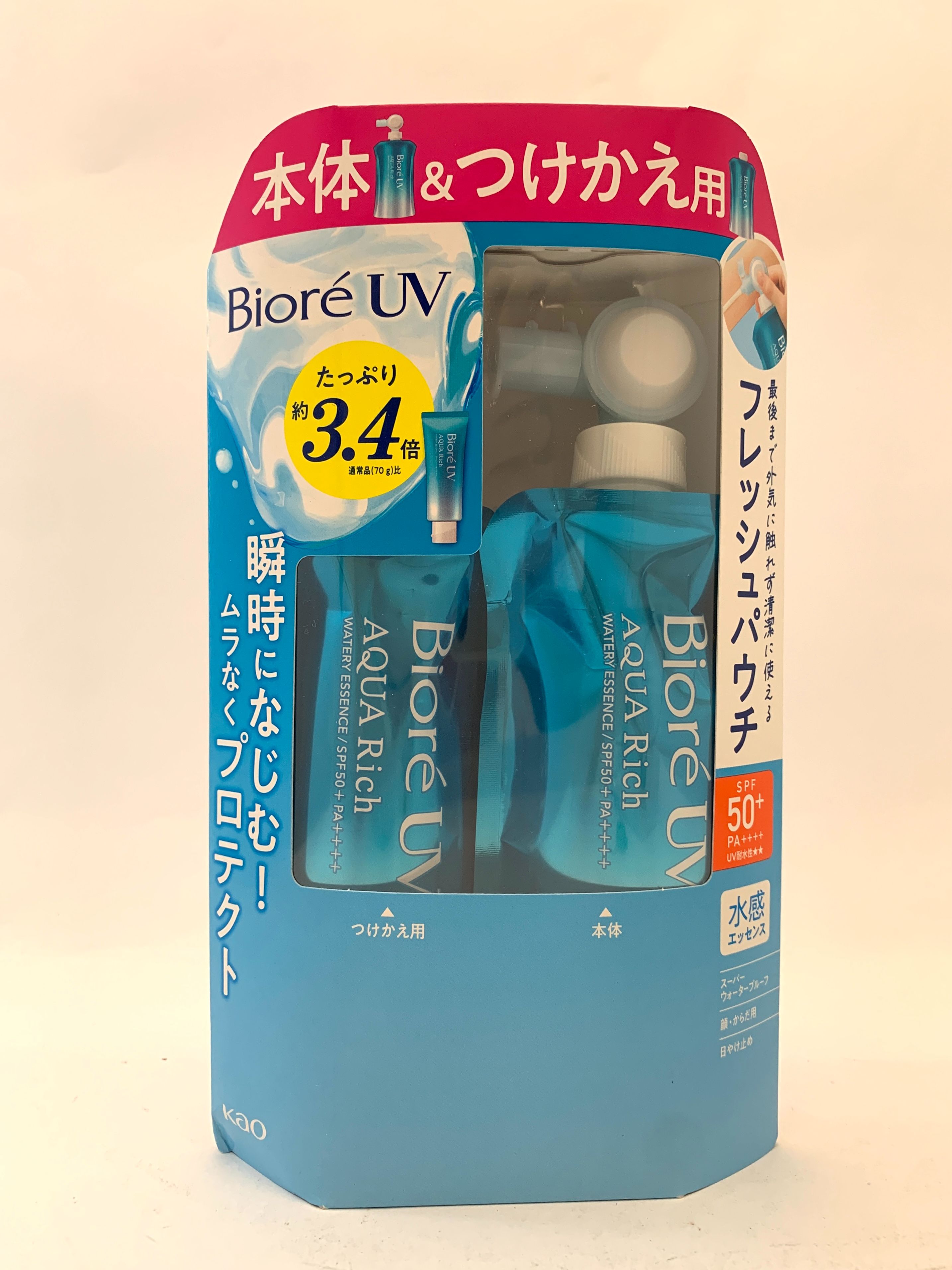 Biore / 含水防曬保濕水凝乳樂易包（零買，一份＝1包）