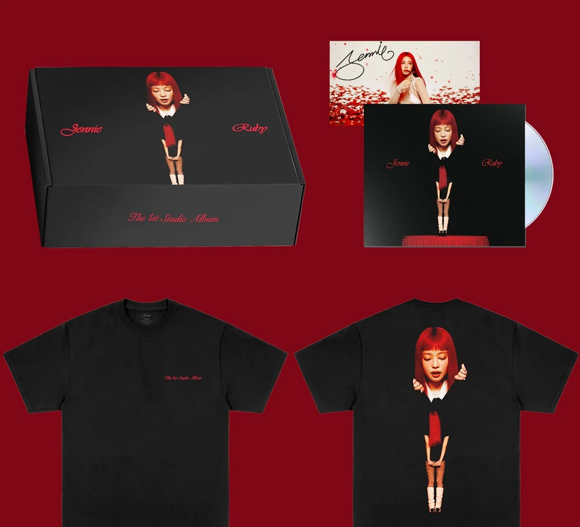 Signed Ruby CD Boxset with Tee （簽名CD、黑色T shirt）