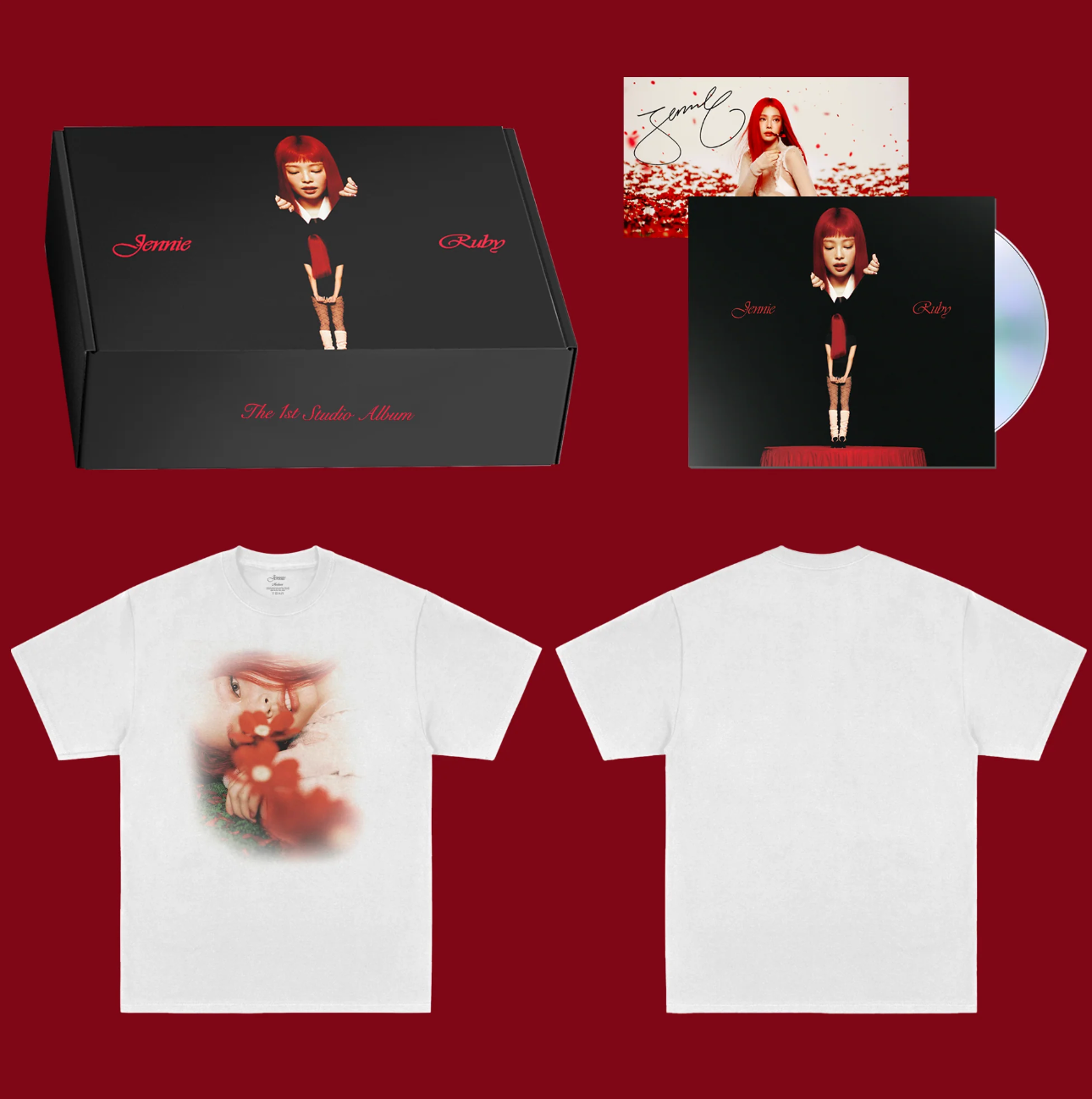 Signed Ruby CD Boxset with Tee（簽名CD、白色T-shirt）