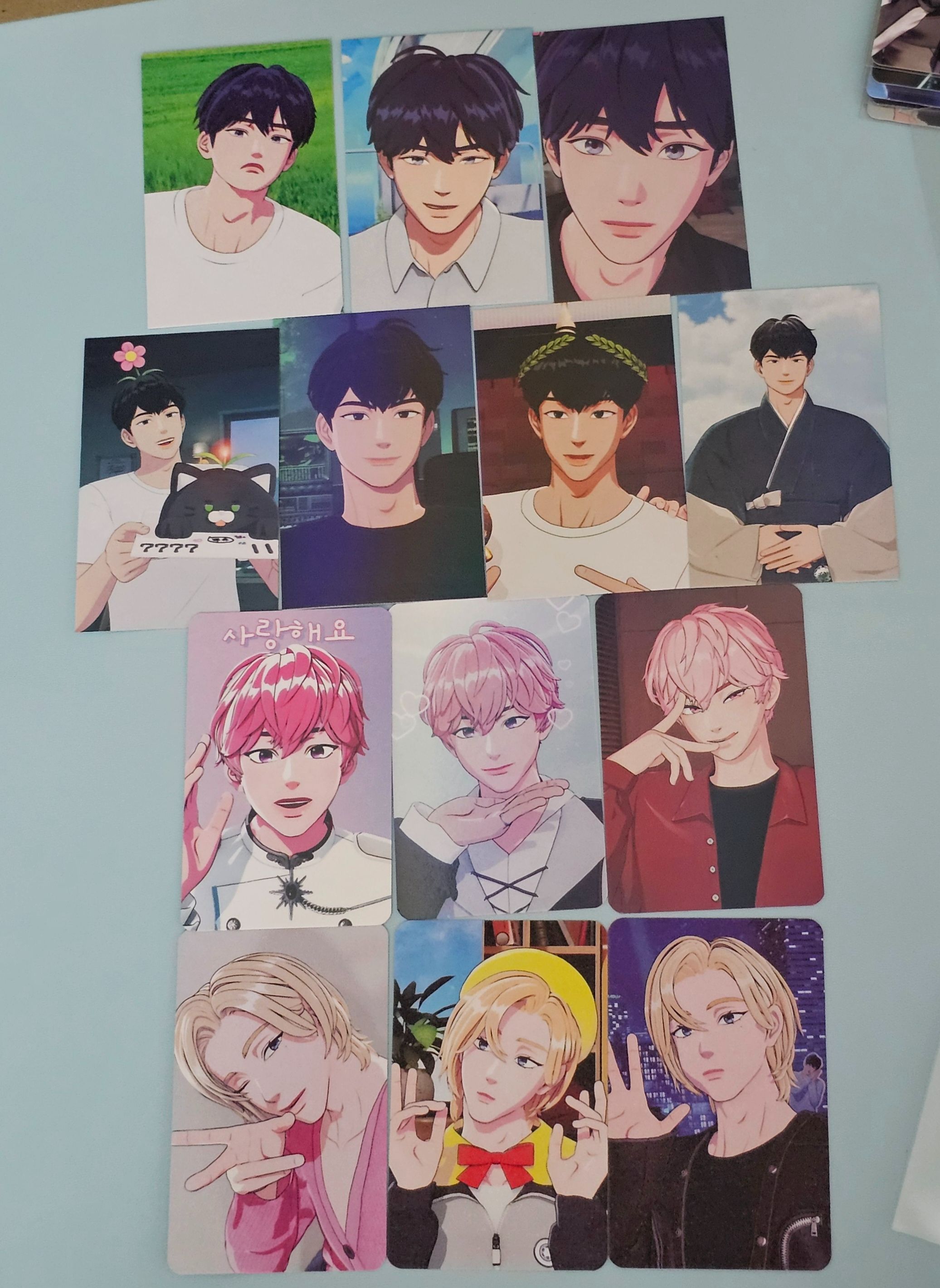 💙💜💗🖤生日應援卡