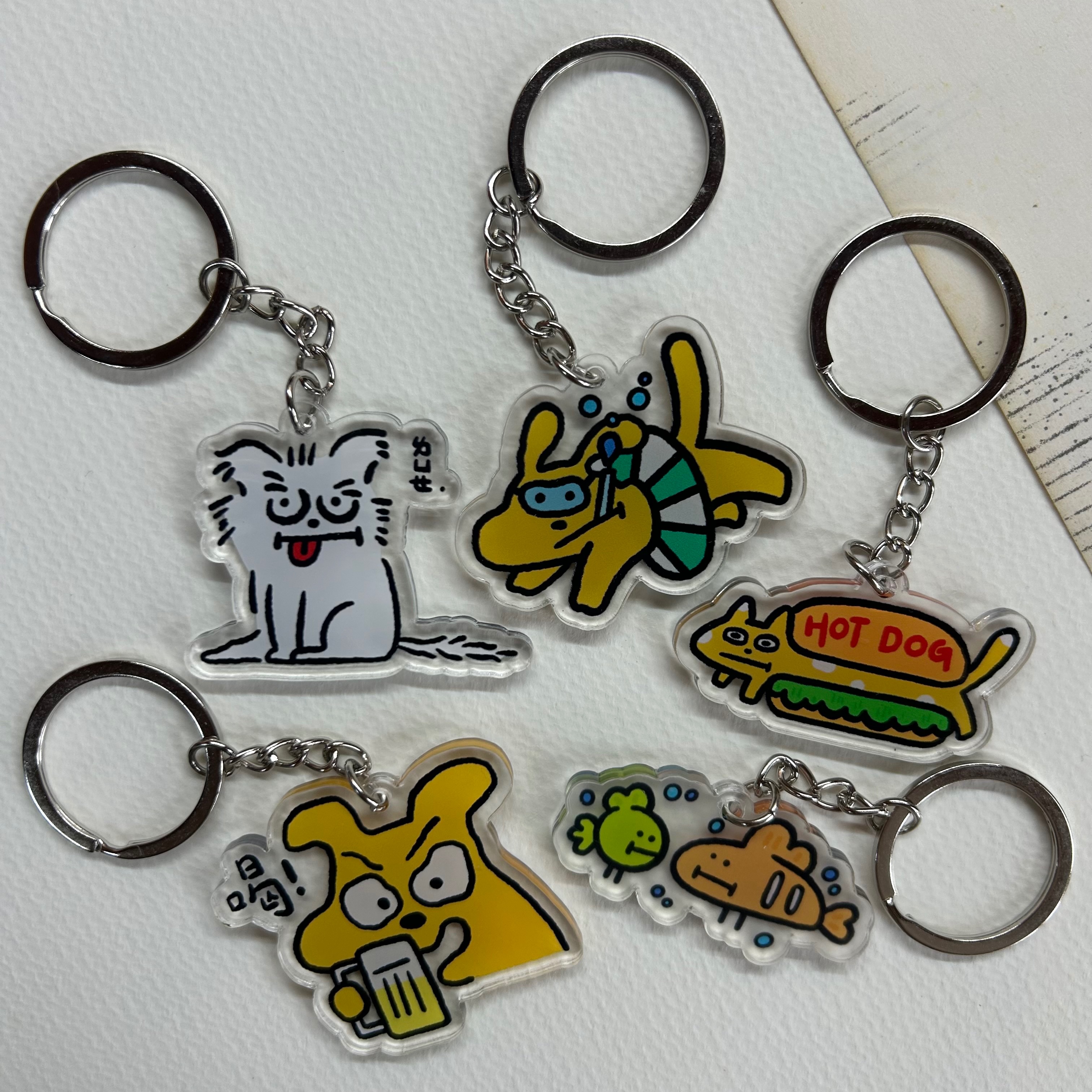 雙層壓克力鑰匙圈-Part1