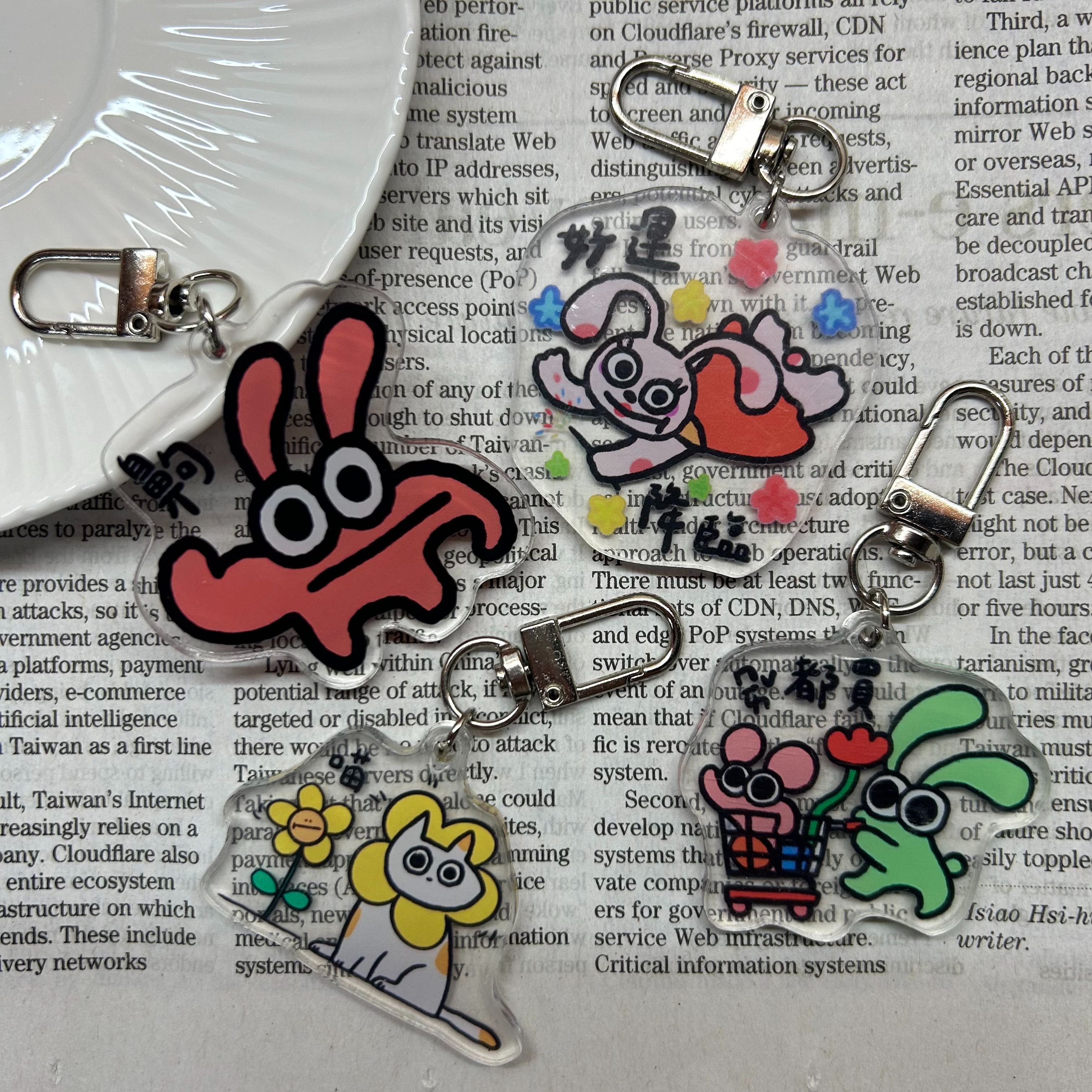 雙層壓克力鑰匙圈-Part2