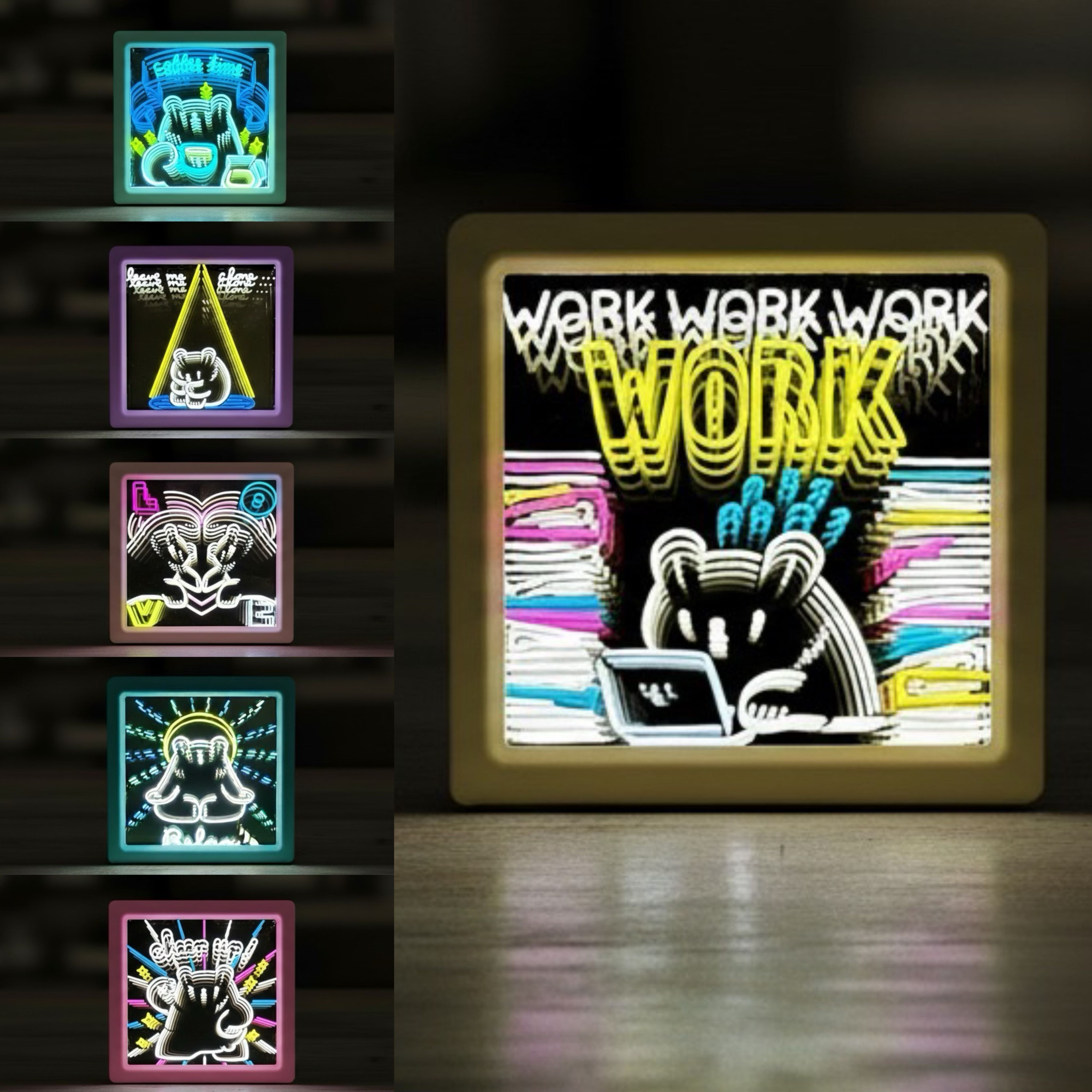 𖤓現貨 白白日記 快閃店週邊 小燈箱盲盒