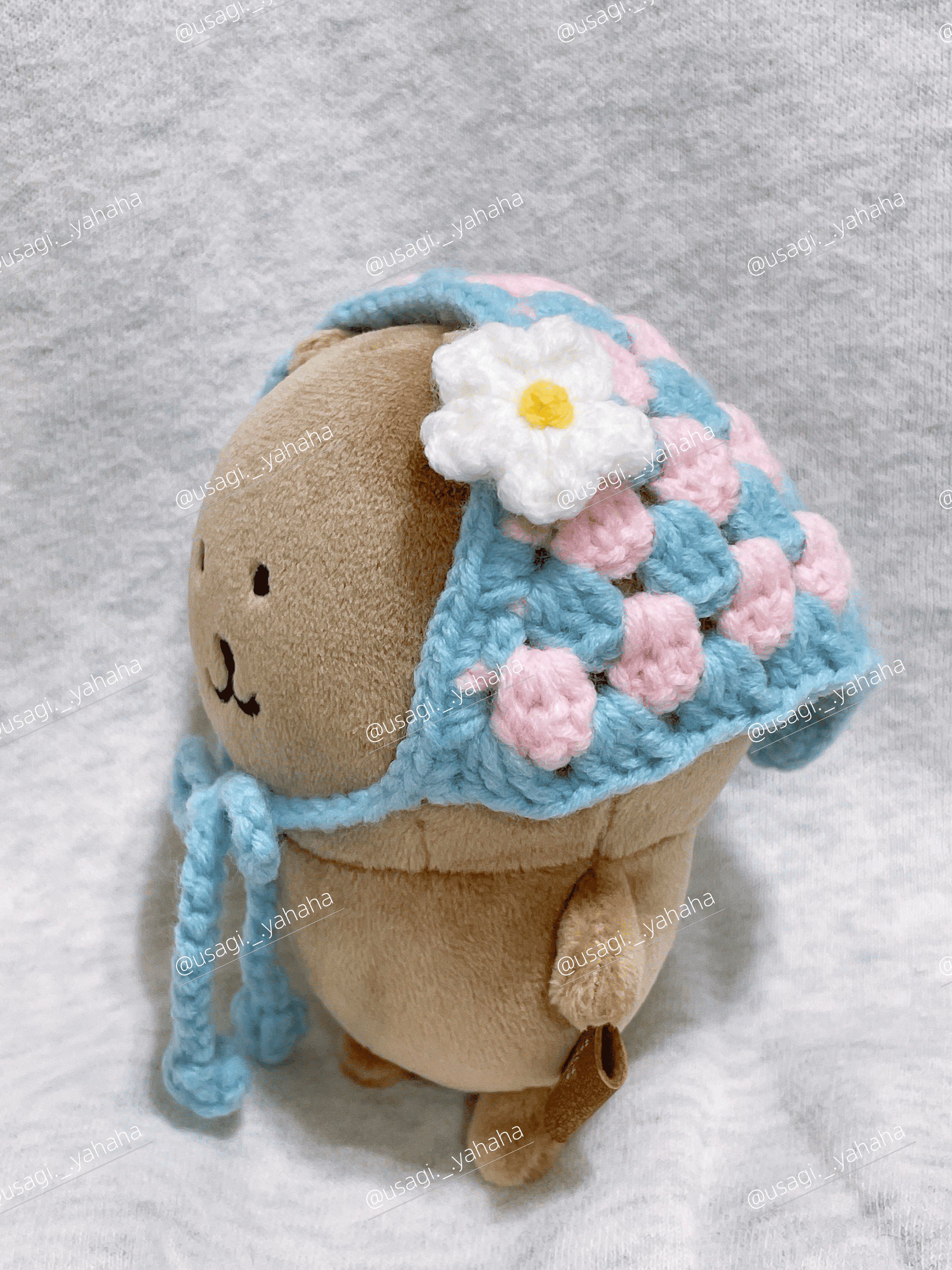 克拉配色三角頭巾