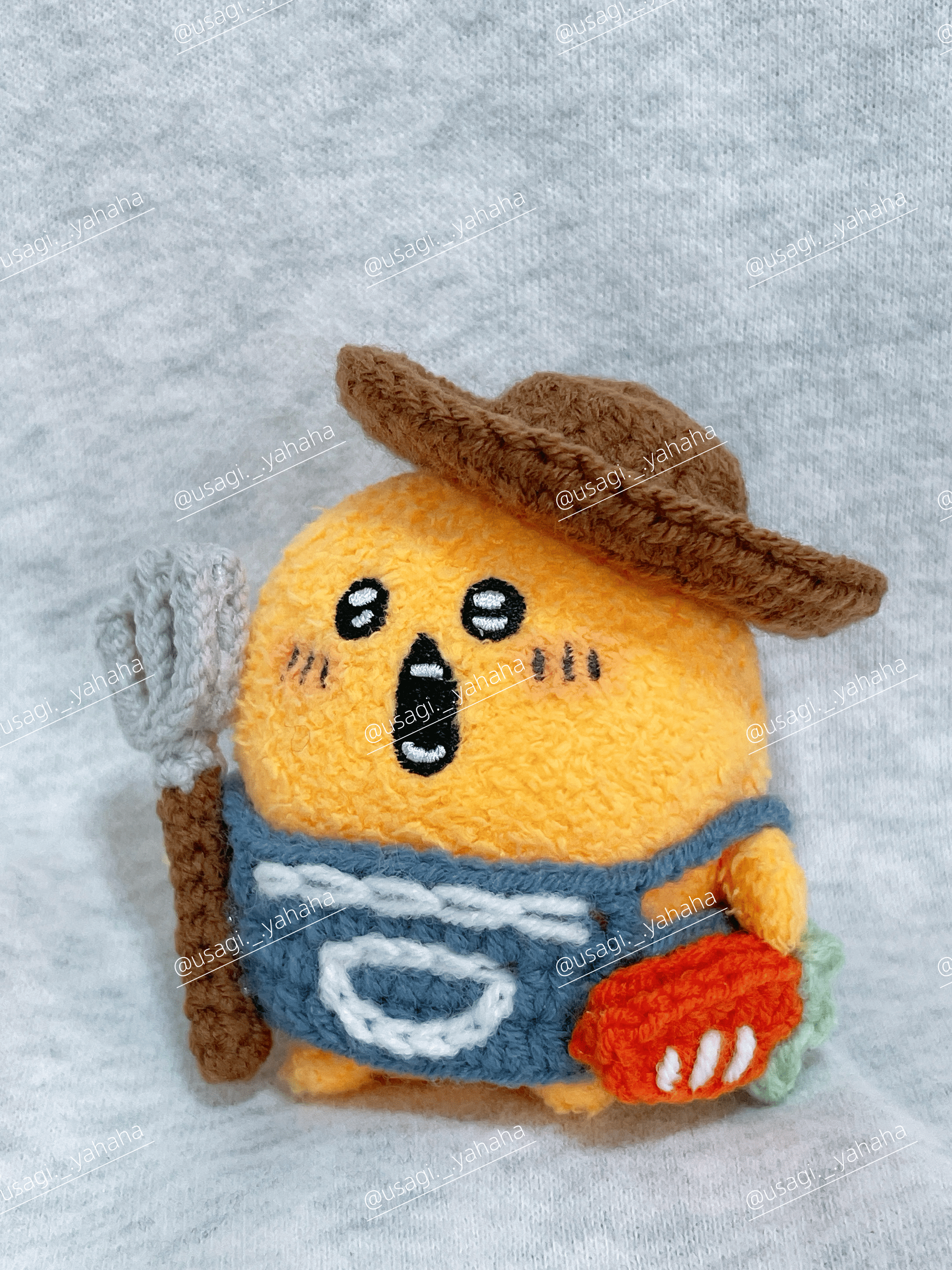 迷你坐姿可樂餅農夫套裝